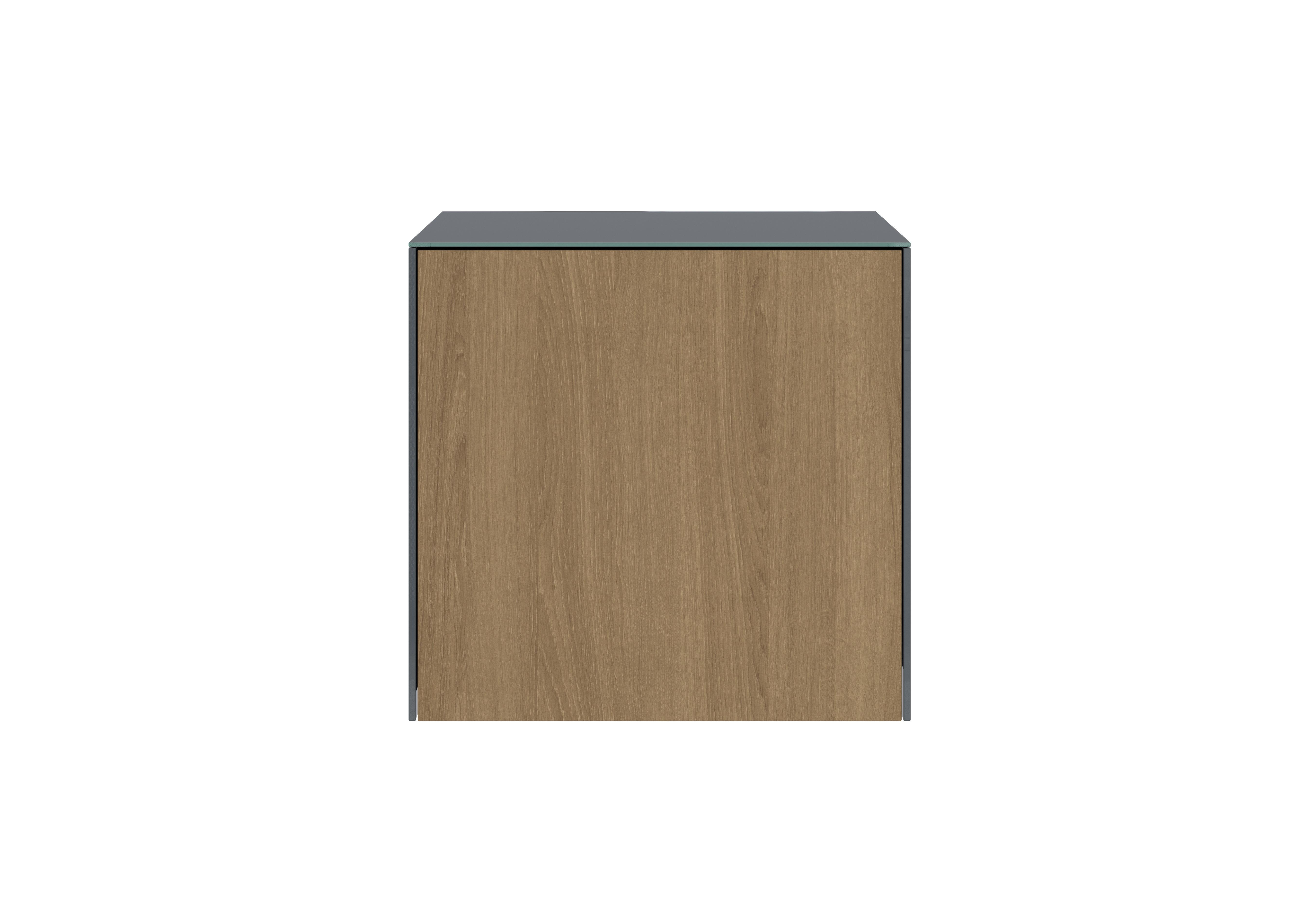 Lexa Smart Lamp Table in Grey And Oak on Furniture Village