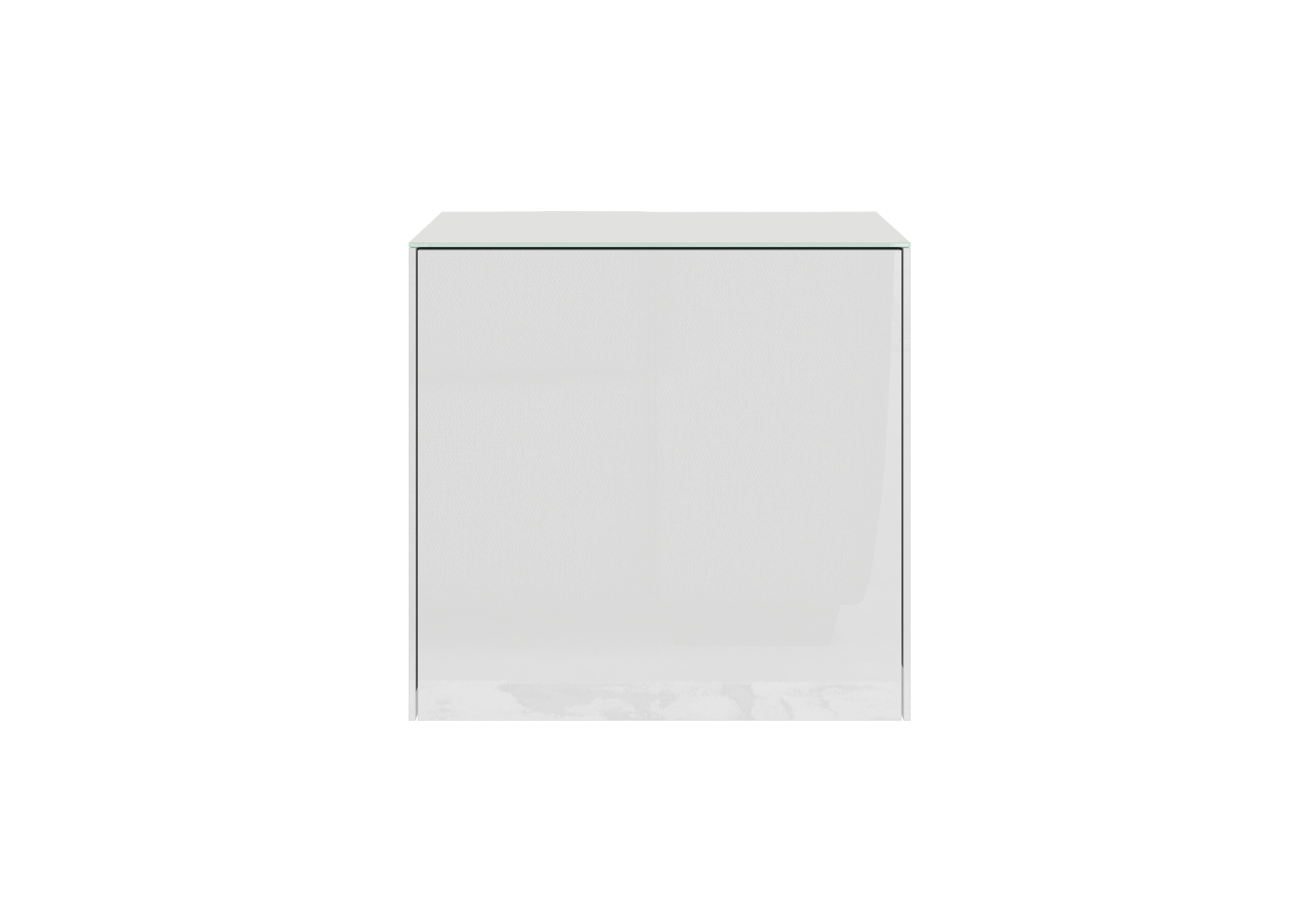 Lexa Smart Lamp Table in White on Furniture Village