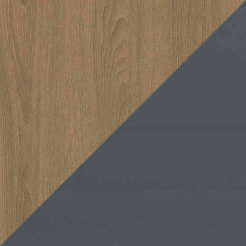 Lexa Smart 2 Door 3 Drawer Sideboard in Grey And Oak on Furniture Village