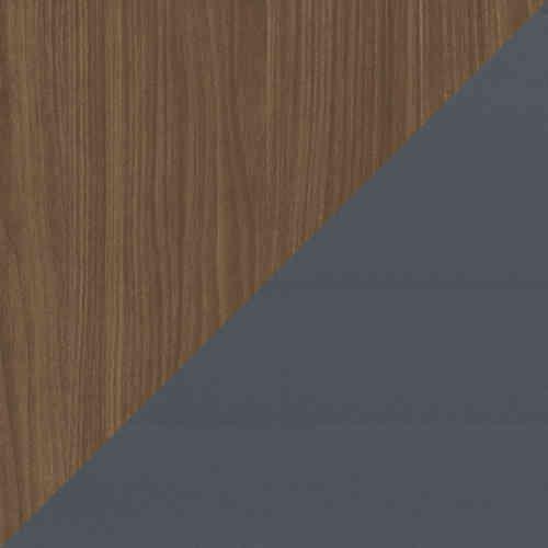 Lexa Smart 2 Door 3 Drawer Sideboard in Grey And Walnut on Furniture Village