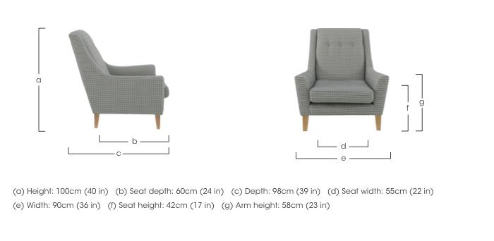 Legend Fabric Designer Accent Chair in  on Furniture Village