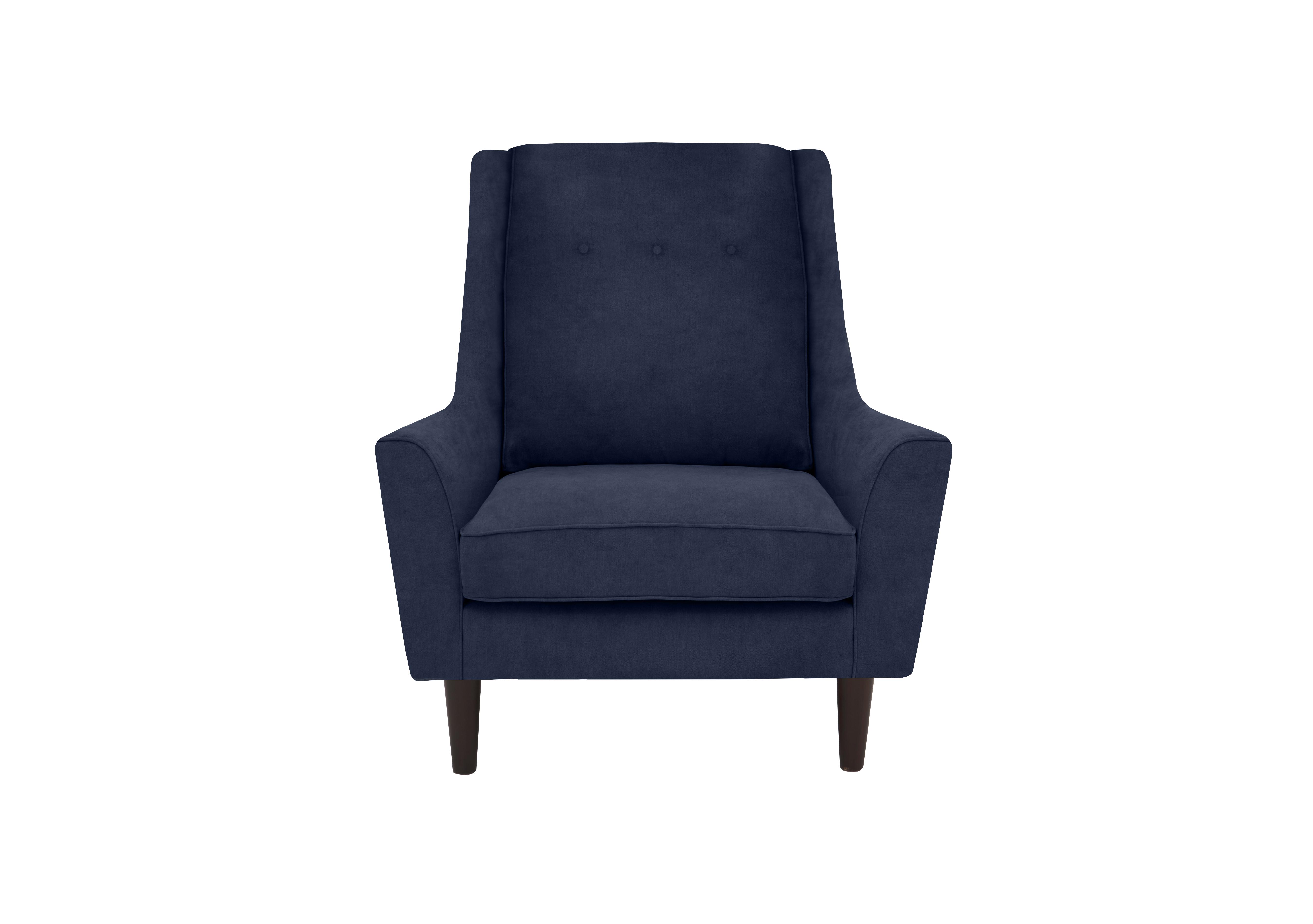 Legend Fabric Designer Accent Chair in Cosmo Navy on Furniture Village