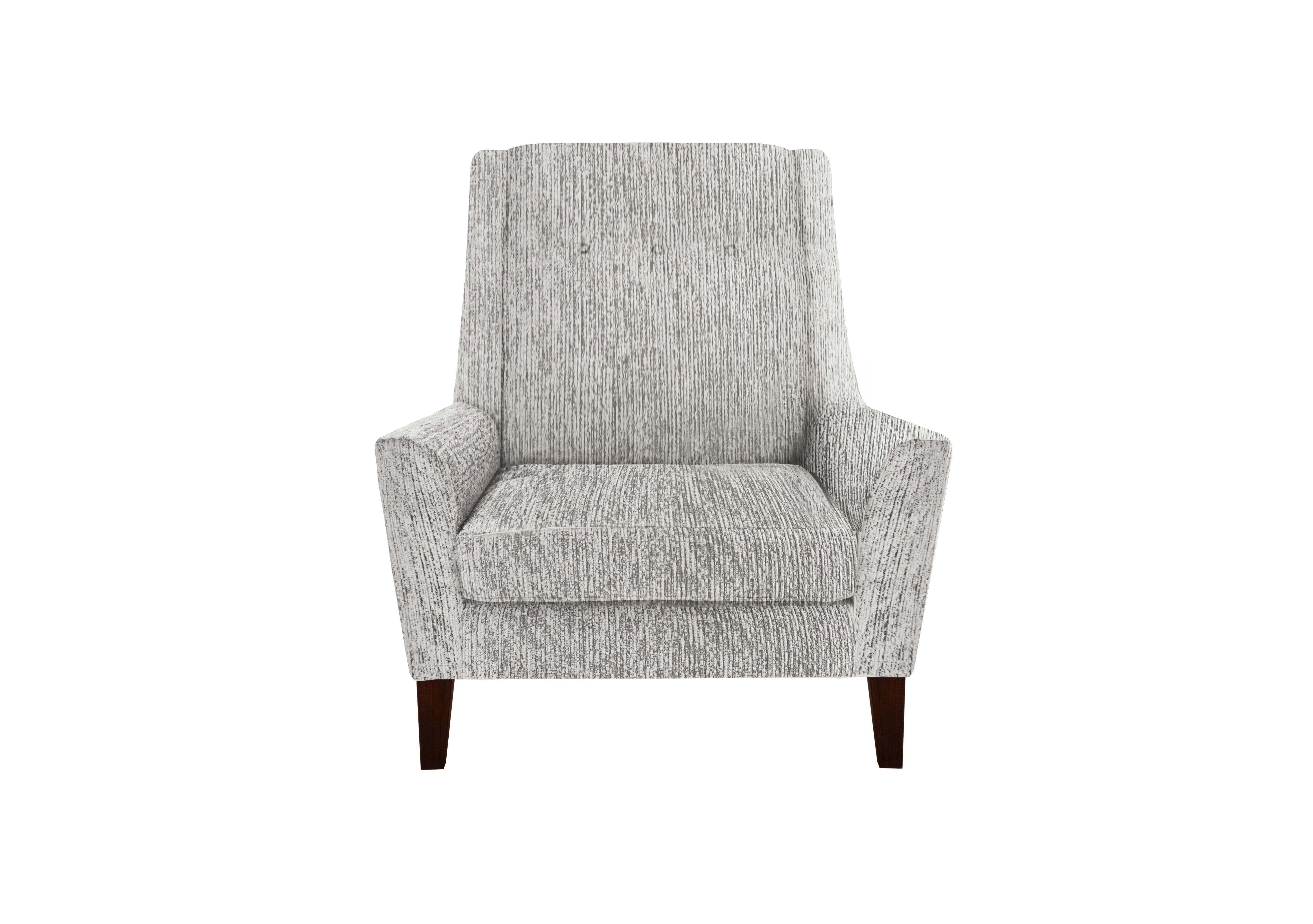 Legend Fabric Designer Accent Chair in Gabriel Snow on Furniture Village
