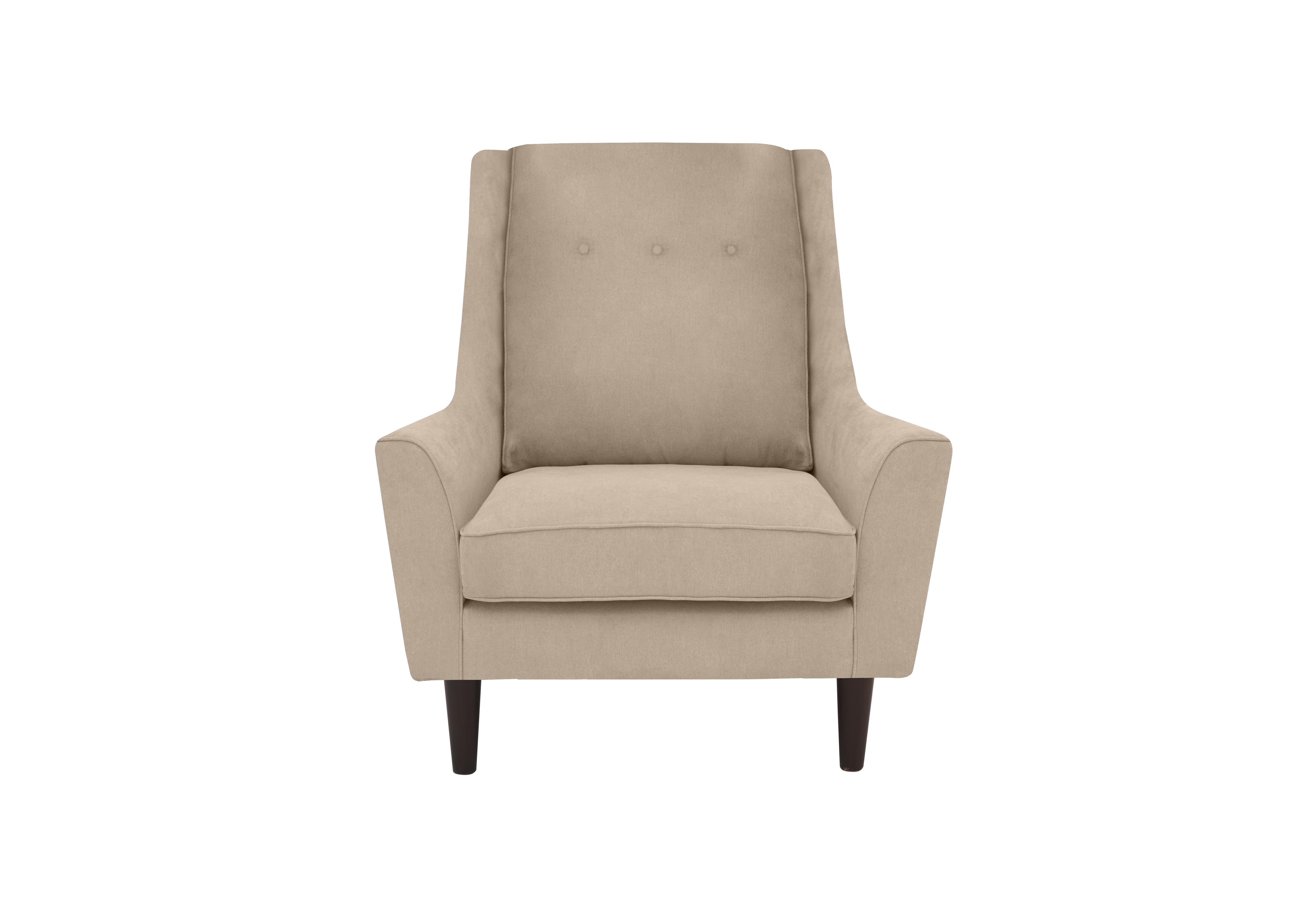 Legend Fabric Designer Accent Chair in Kingston Beige on Furniture Village