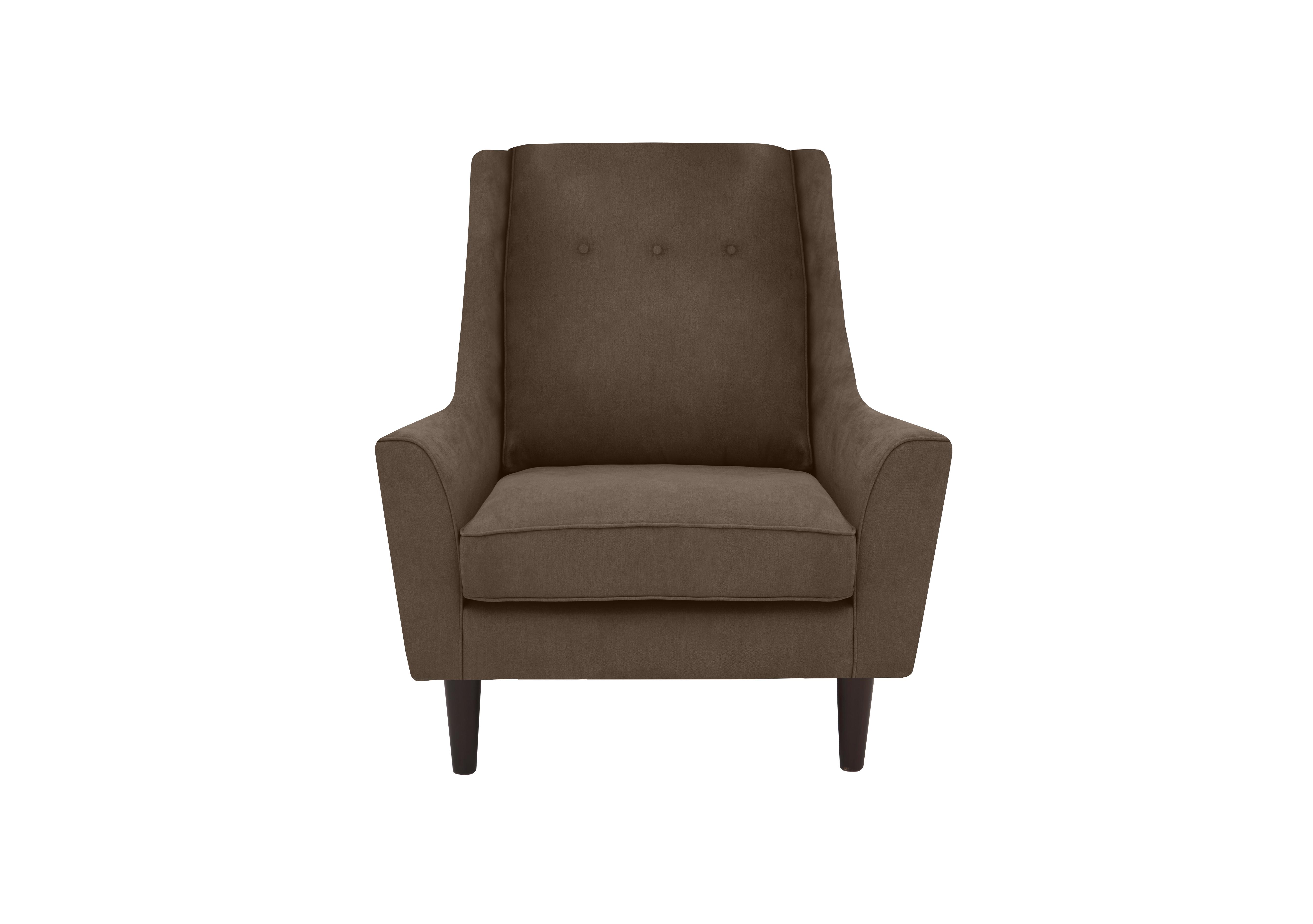 Legend Fabric Designer Accent Chair in Kingston Nutmeg on Furniture Village