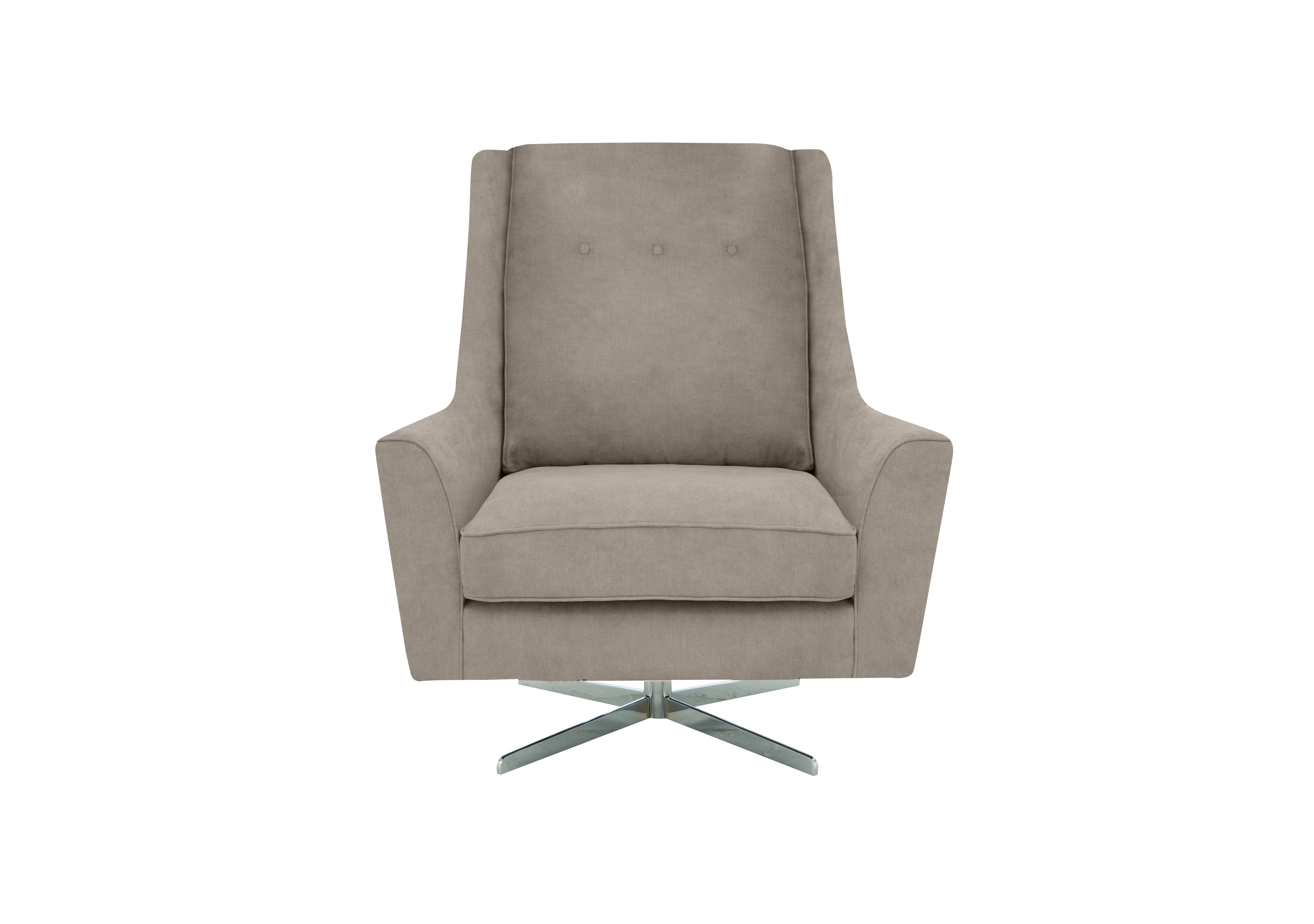 Legend Fabric Designer Swivel Chair in Cosmo Mist on Furniture Village