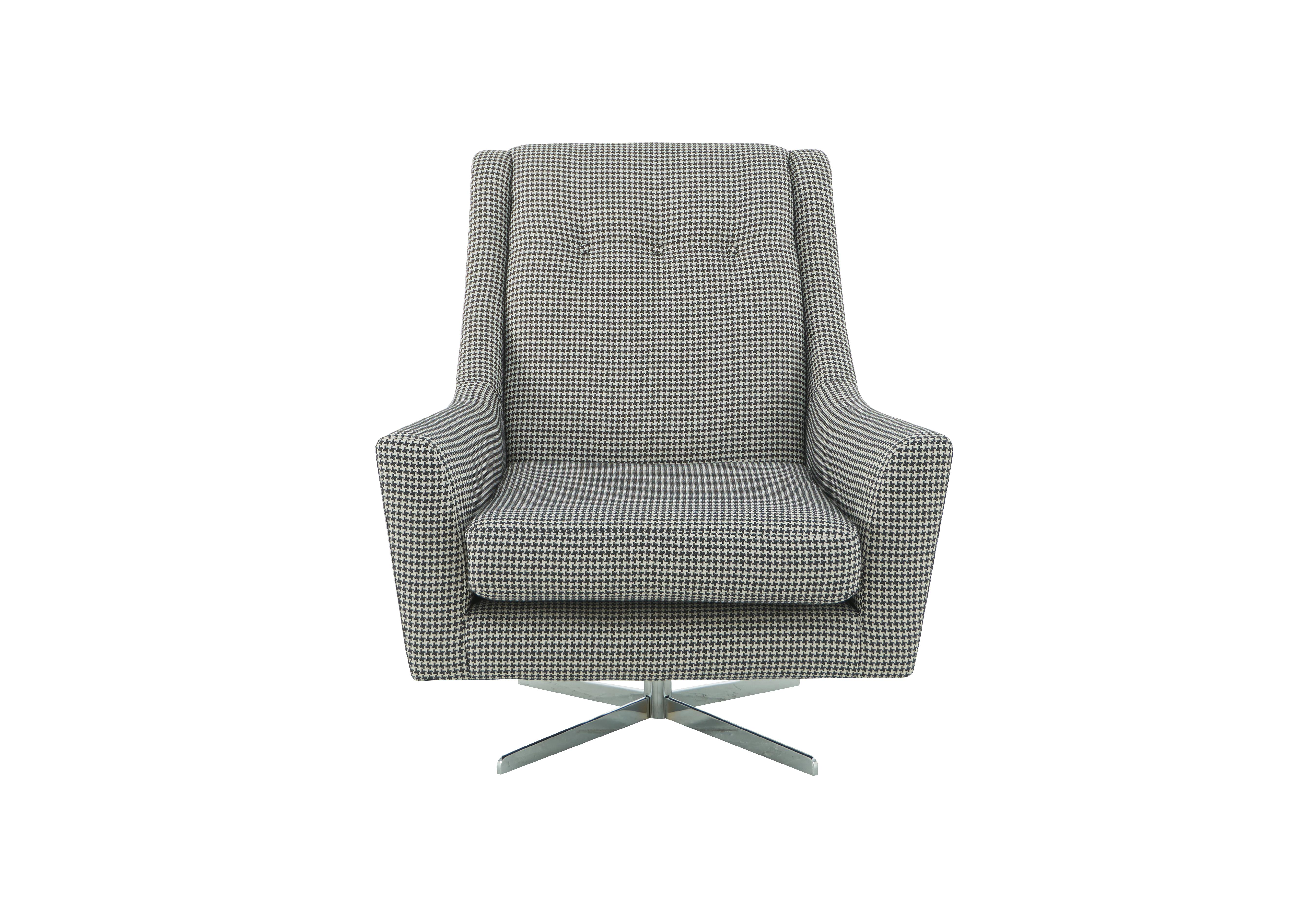 Legend Fabric Designer Swivel Chair in Gibel Granite on Furniture Village