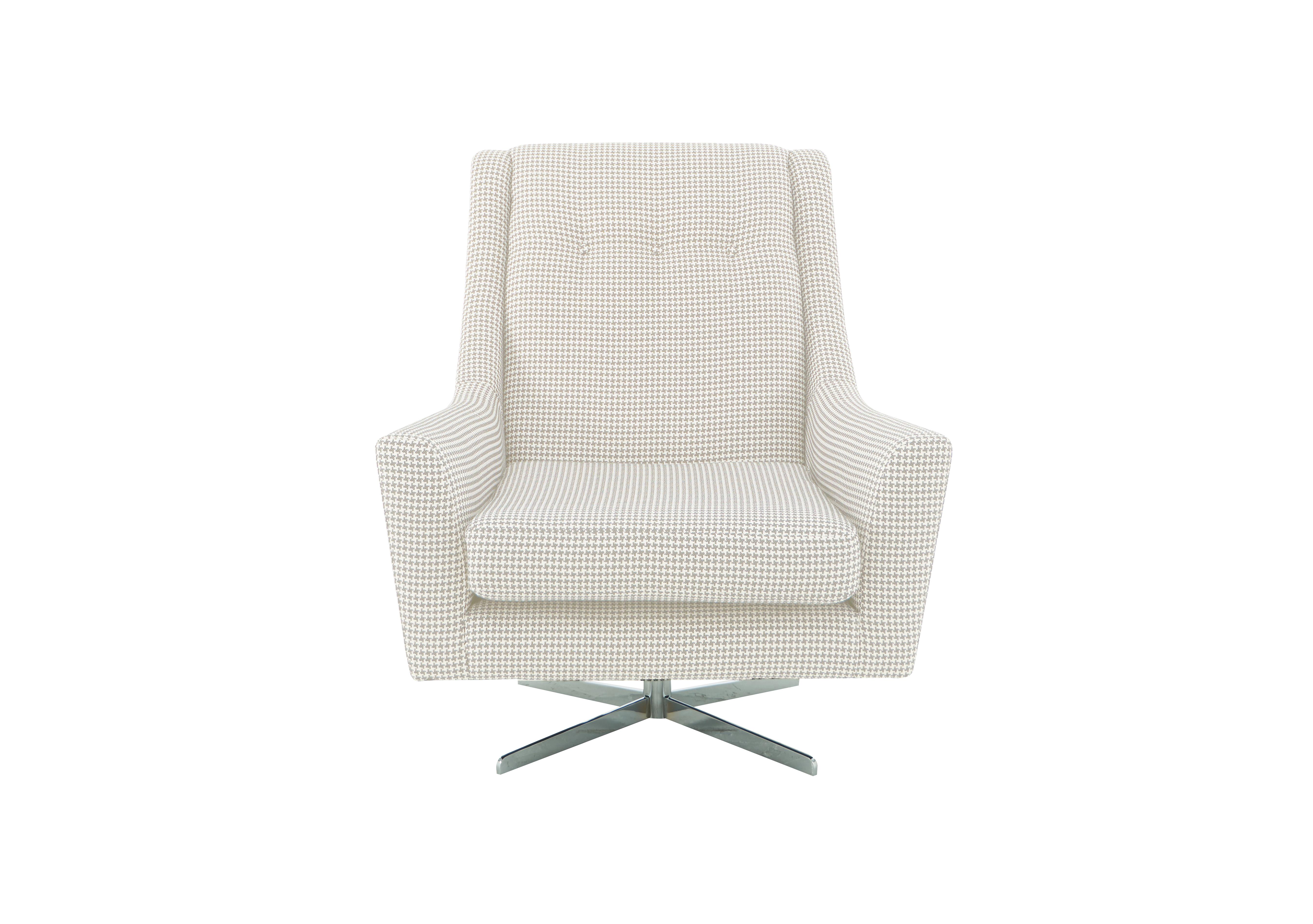 Legend Fabric Designer Swivel Chair in Gibel Natural on Furniture Village