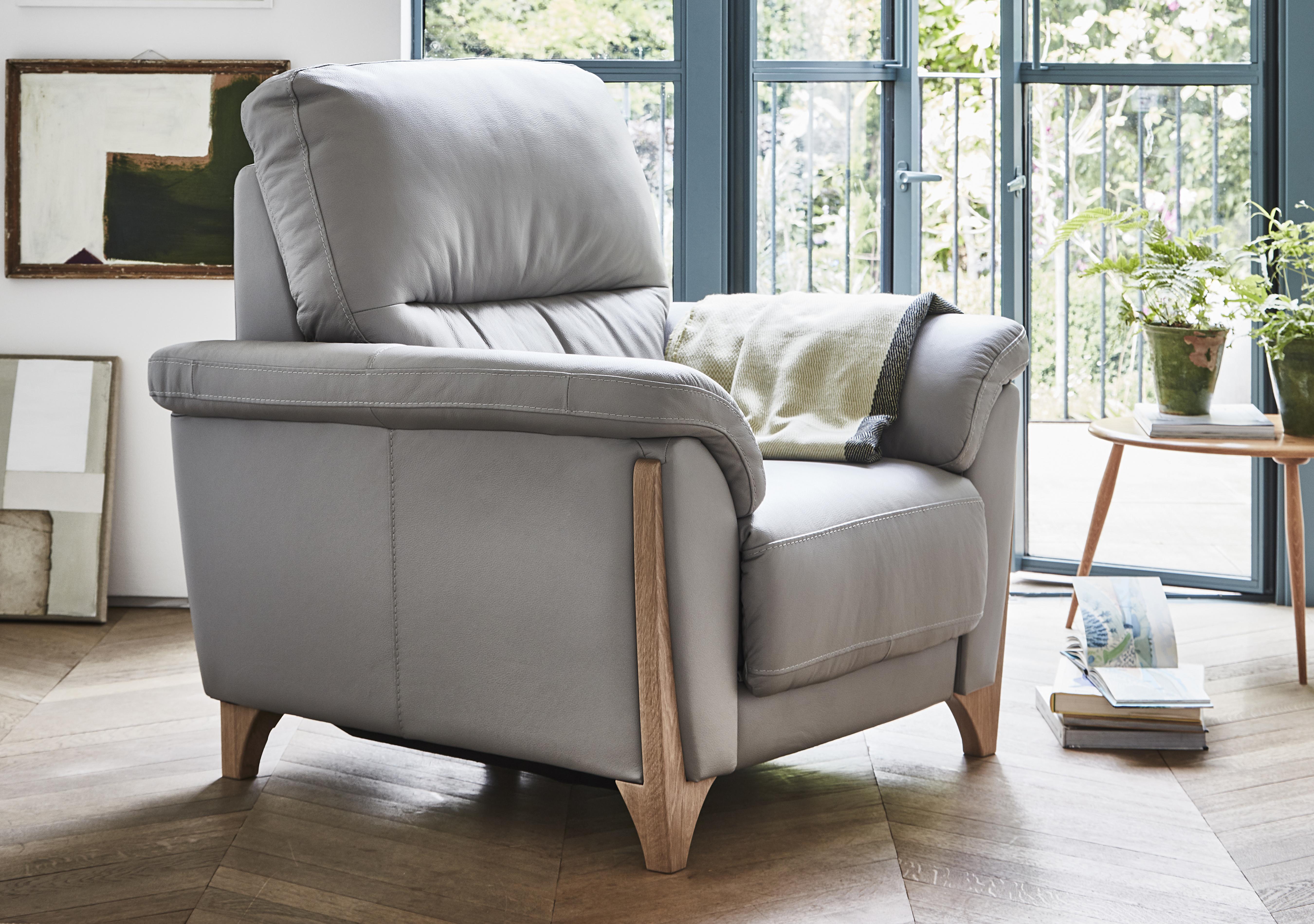 Enna Leather Armchair in  on Furniture Village