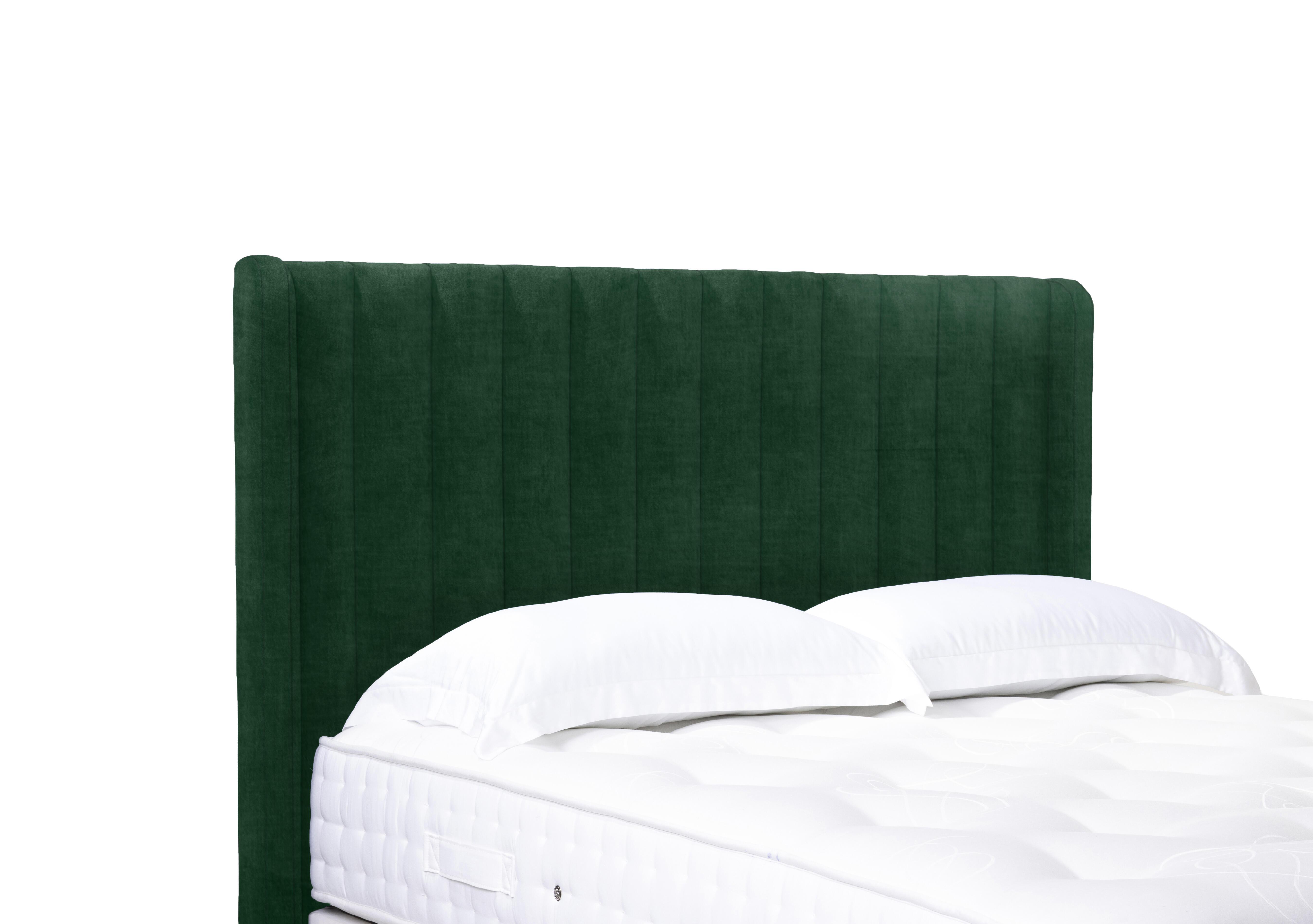 Austin High Floor Standing Headboard in 502 Tormaline Green on Furniture Village