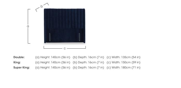 Artisan Collection Austin High Floor Standing Headboard in  on Furniture Village