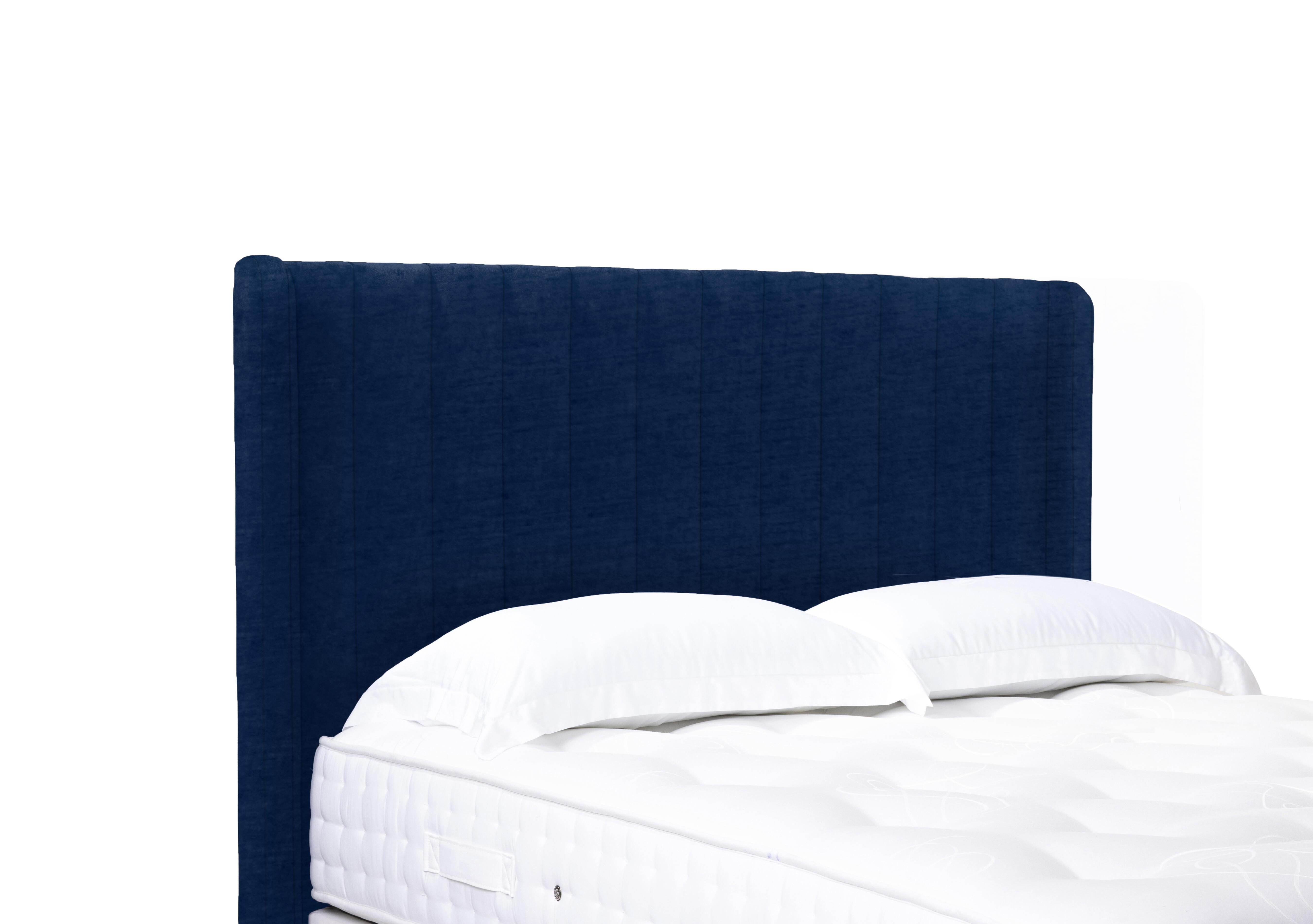 Austin High Floor Standing Headboard in Aston Navy on Furniture Village