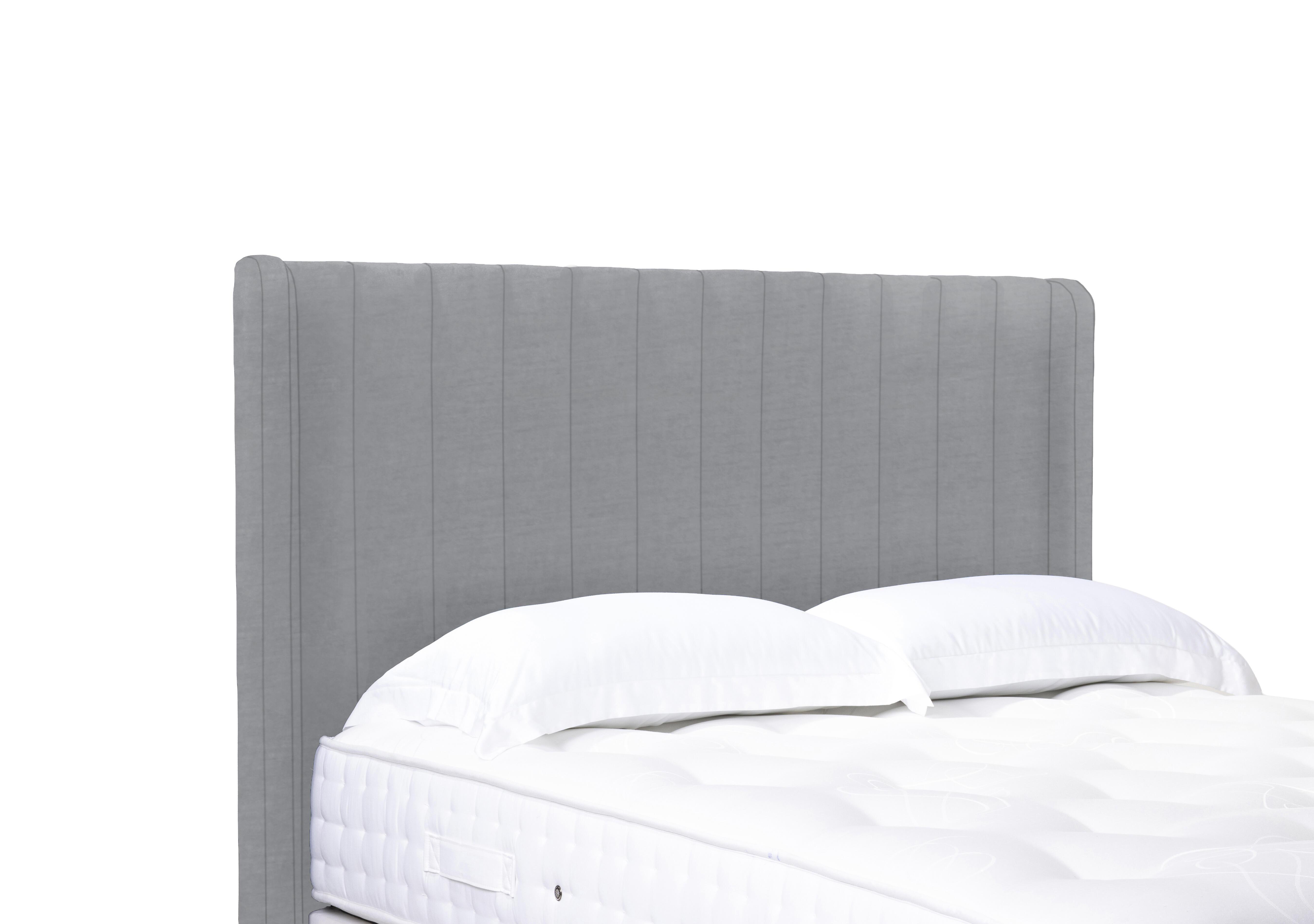 Austin High Floor Standing Headboard in Aston Silver on Furniture Village
