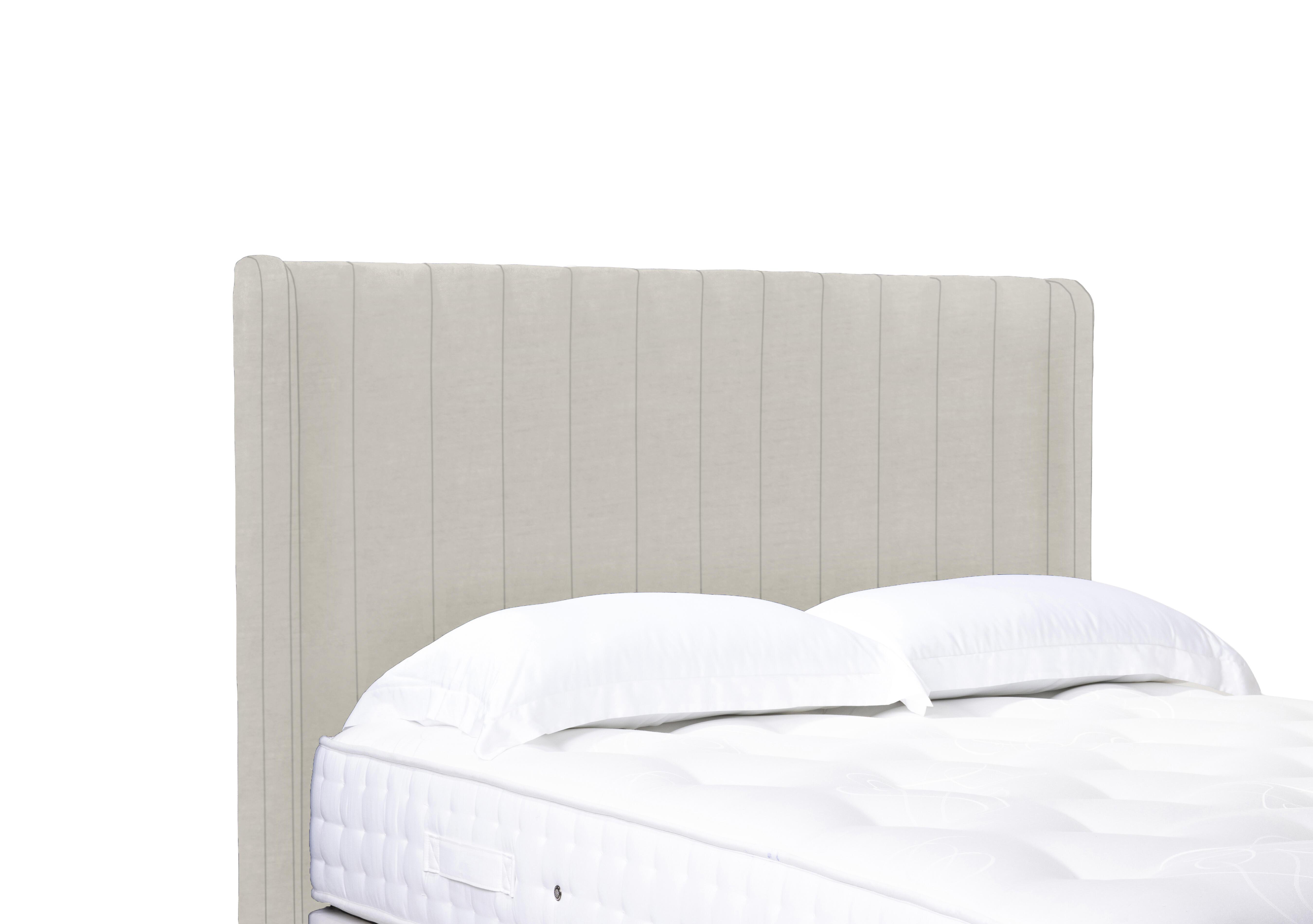 Artisan Collection Austin High Floor Standing Headboard in Plush Ecru on Furniture Village