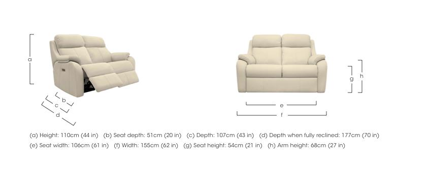 Kingsbury 2 Seater Leather Sofa in  on Furniture Village