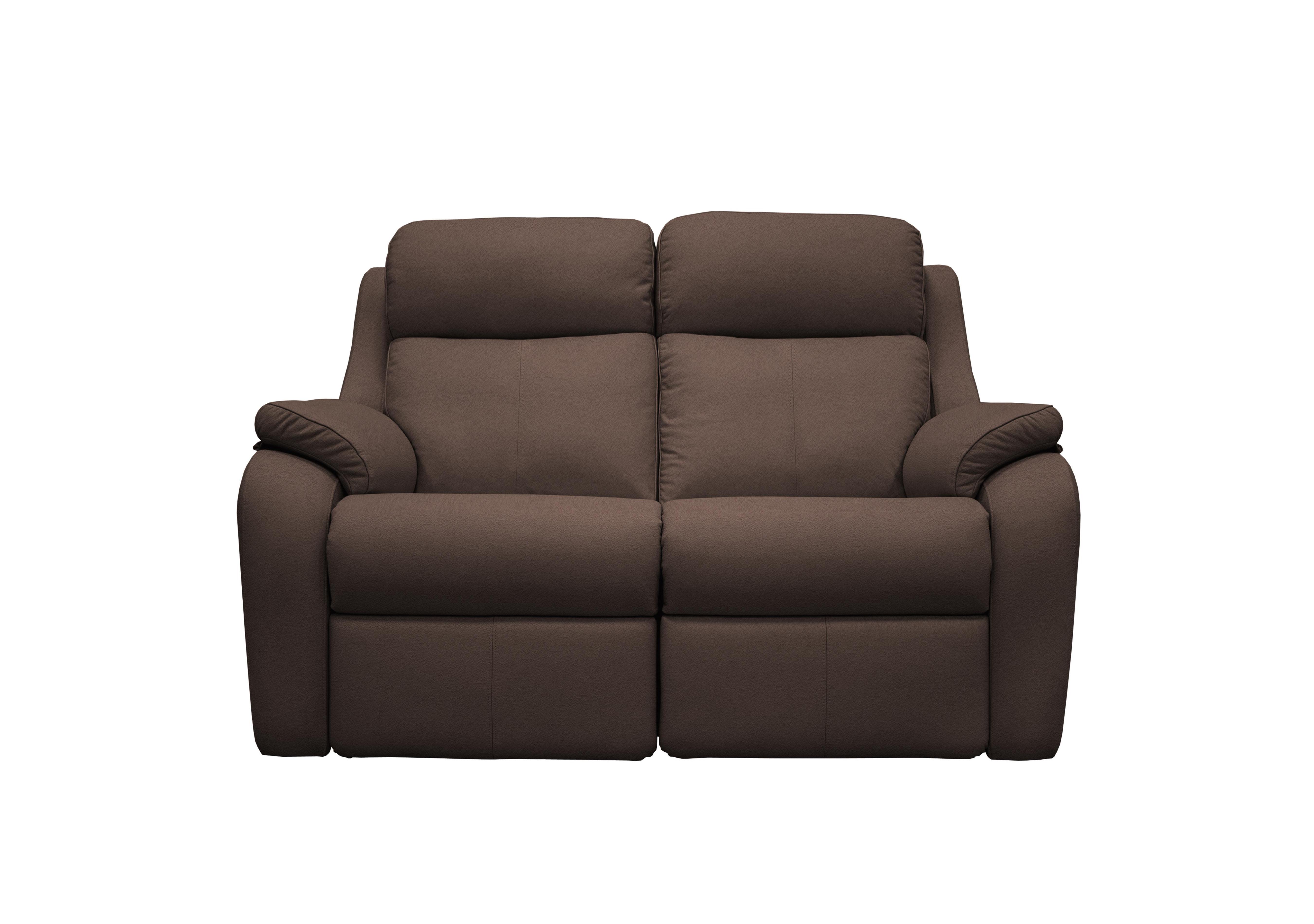 Kingsbury 2 Seater Leather Sofa in P200 Capri Chocolate on Furniture Village