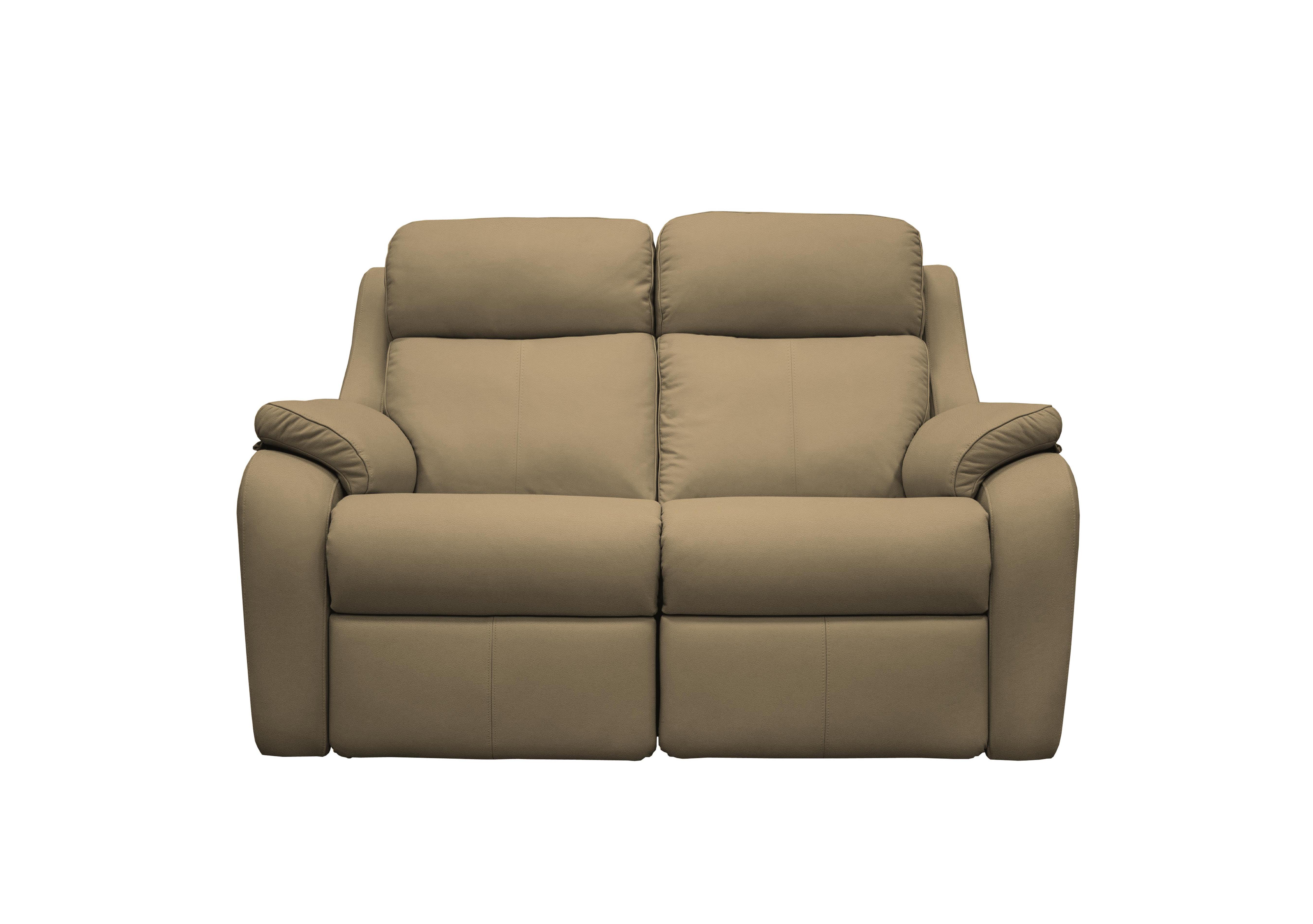Kingsbury 2 Seater Leather Sofa in P216 Capri Mushroom on Furniture Village