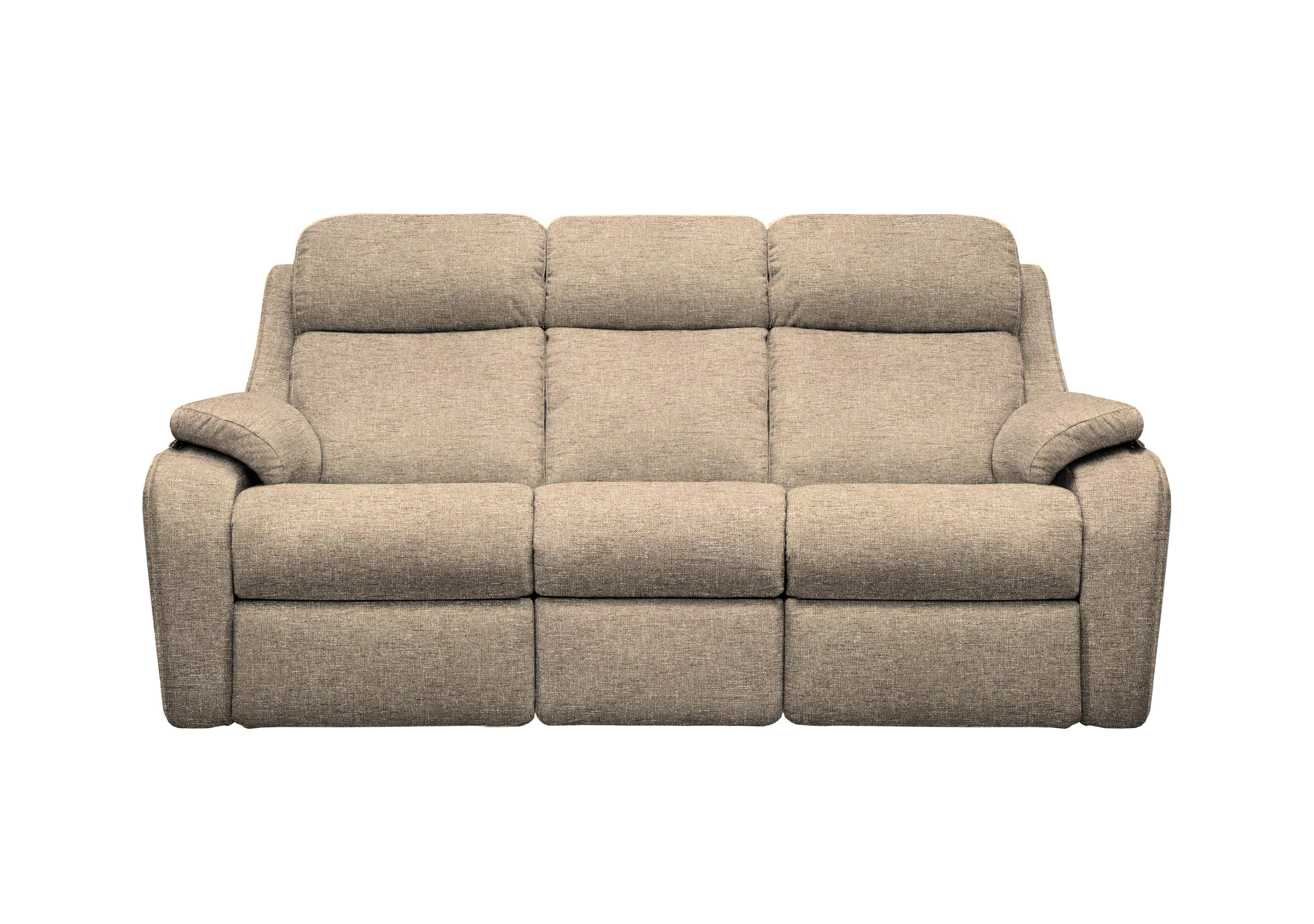 Kingsbury 3 Seater Fabric Sofa in A022 Dapple Sparrow on Furniture Village