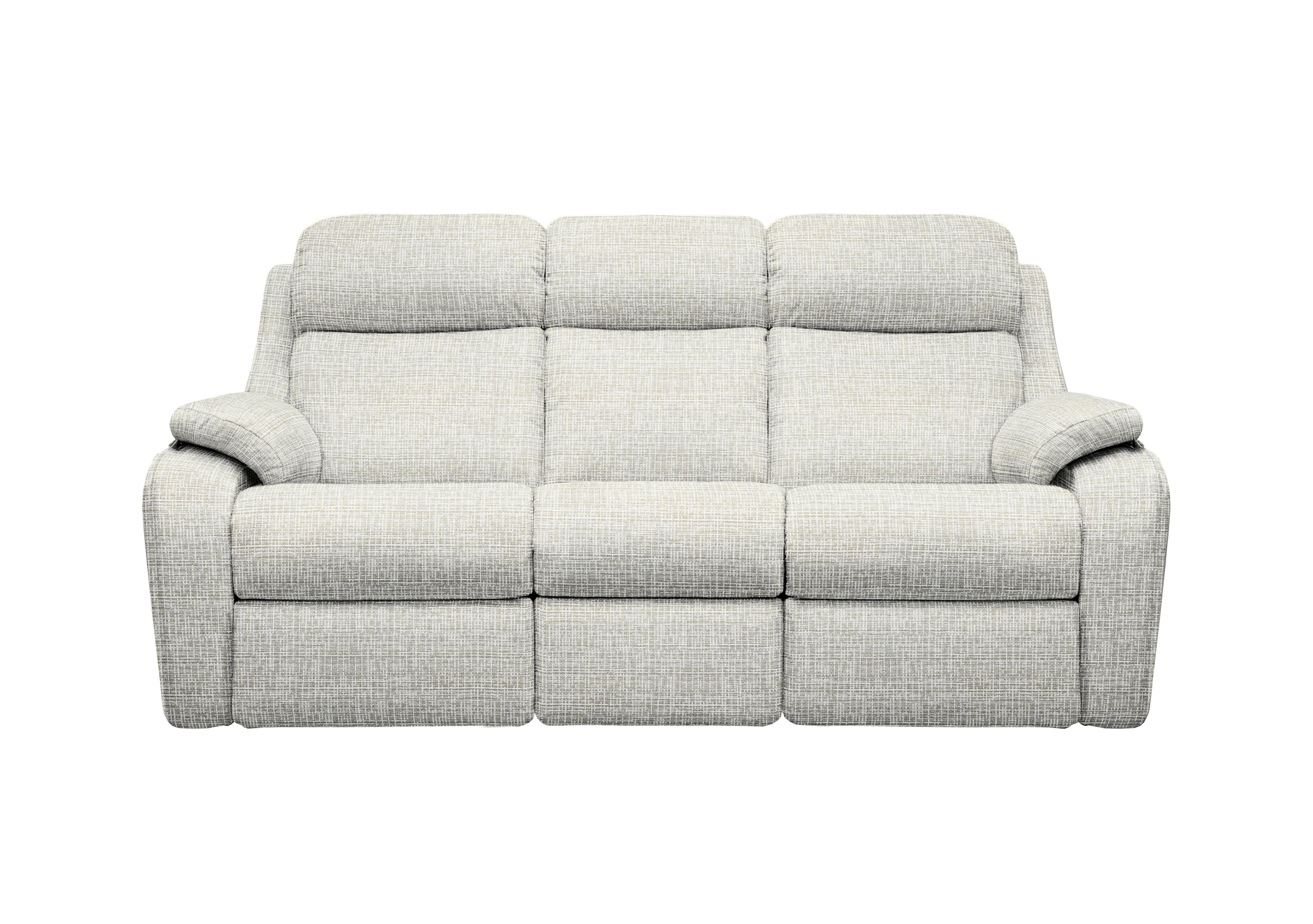 Kingsbury 3 Seater Fabric Sofa in B920 Waffle Taupe on Furniture Village