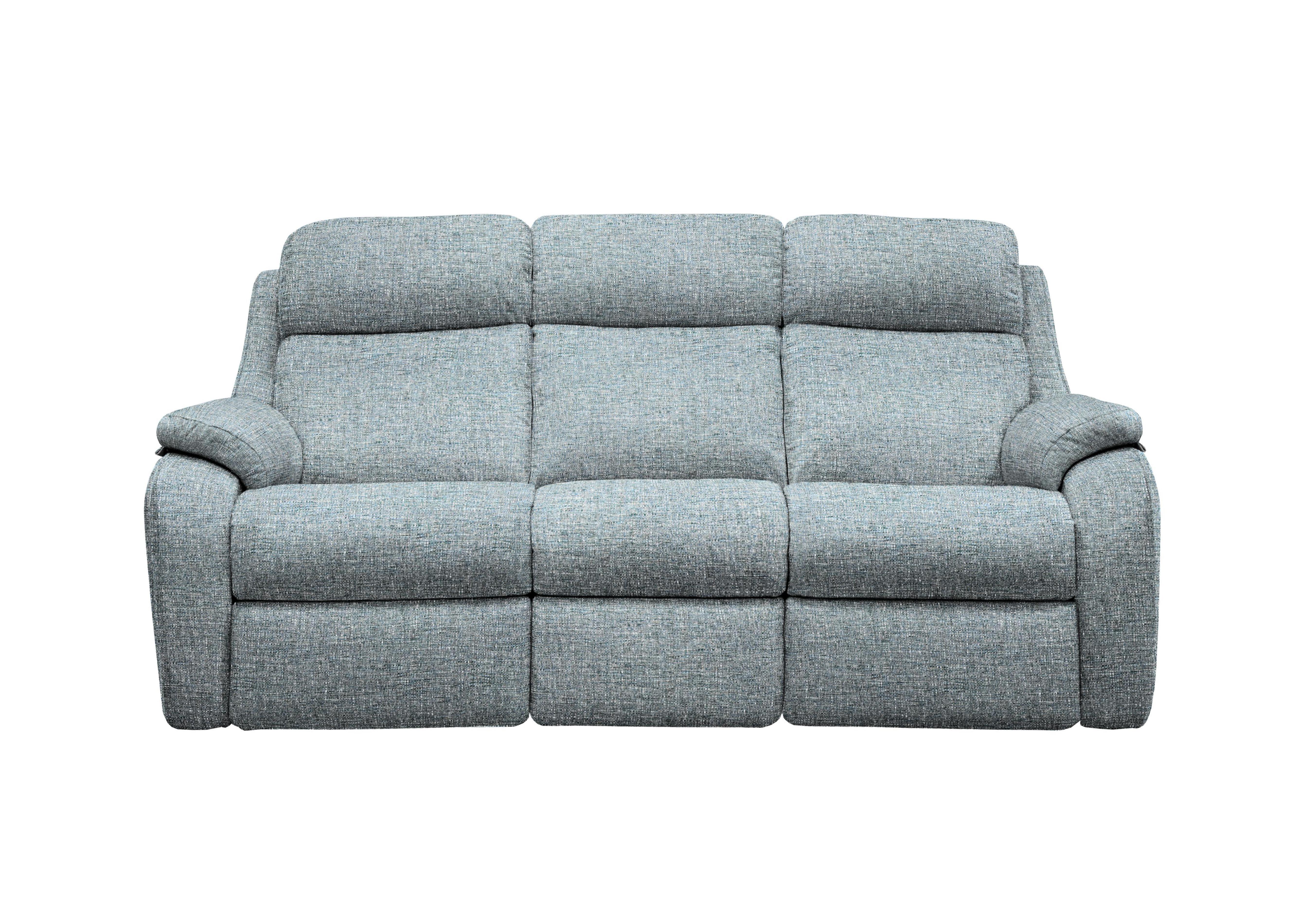 Kingsbury 3 Seater Fabric Sofa in B974 Arola Sky on Furniture Village
