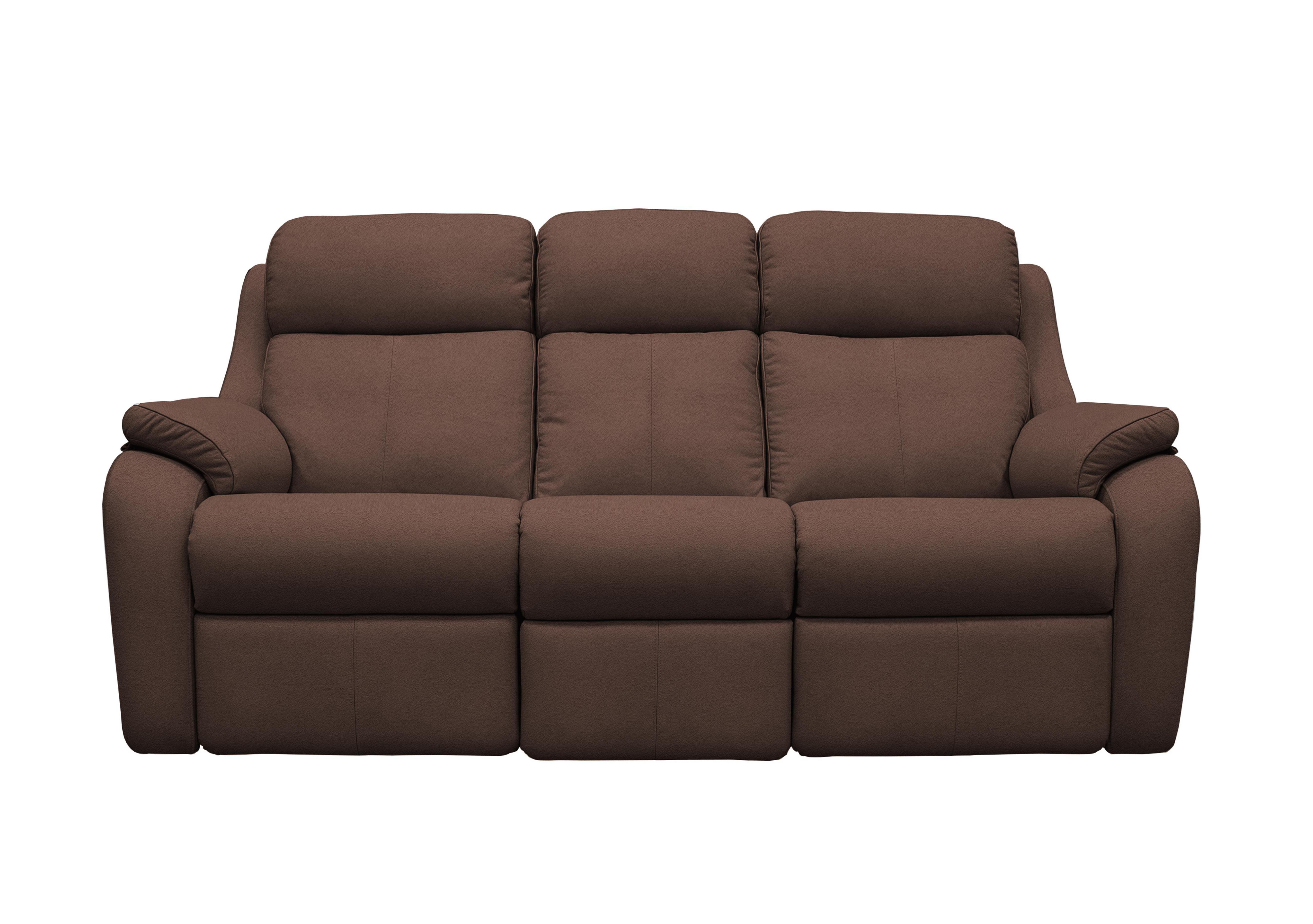 Kingsbury 3 Seater Leather Sofa in P210 Capri Oak on Furniture Village