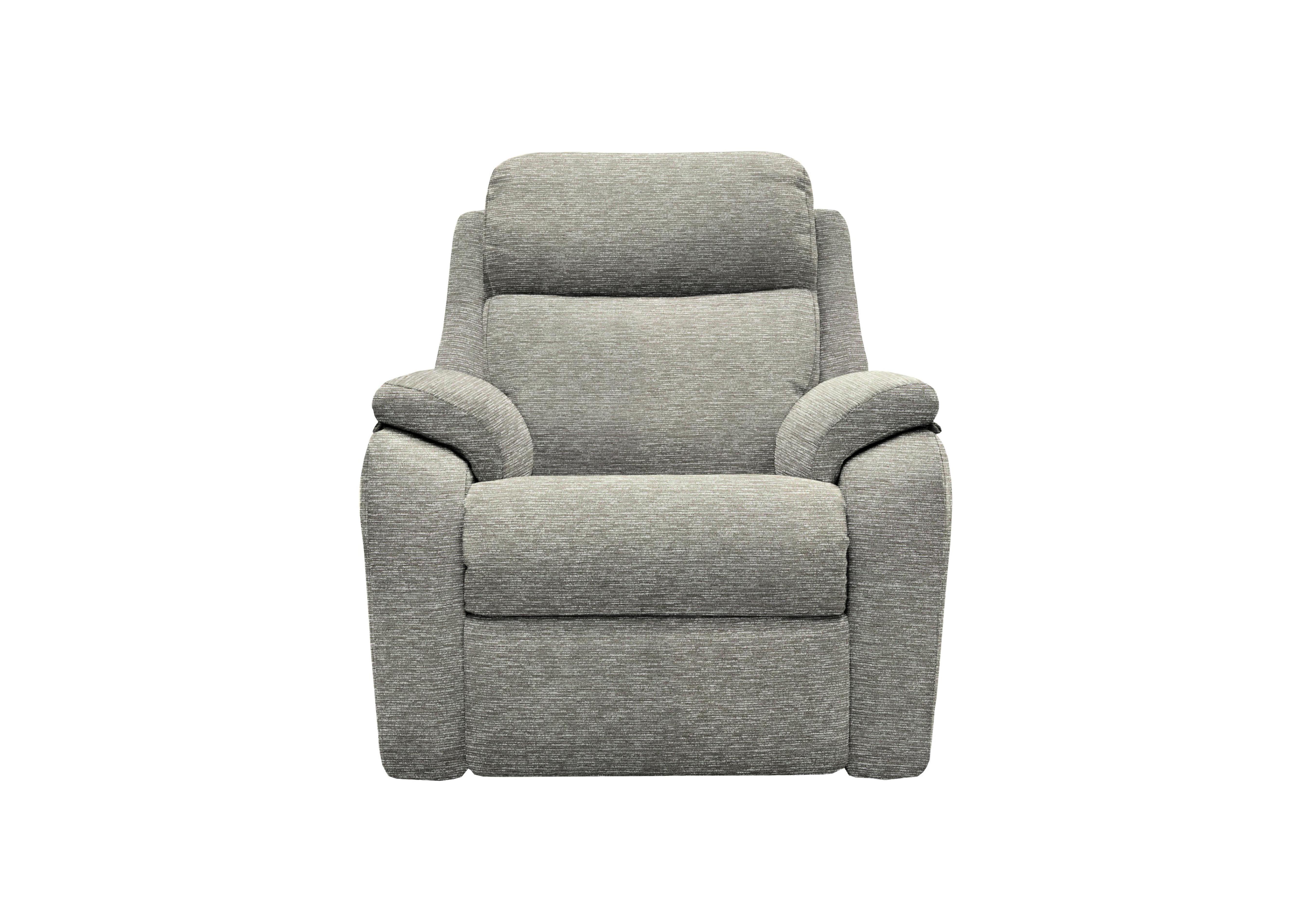 Kingsbury Fabric Armchair in B076 Mirage Powder on Furniture Village