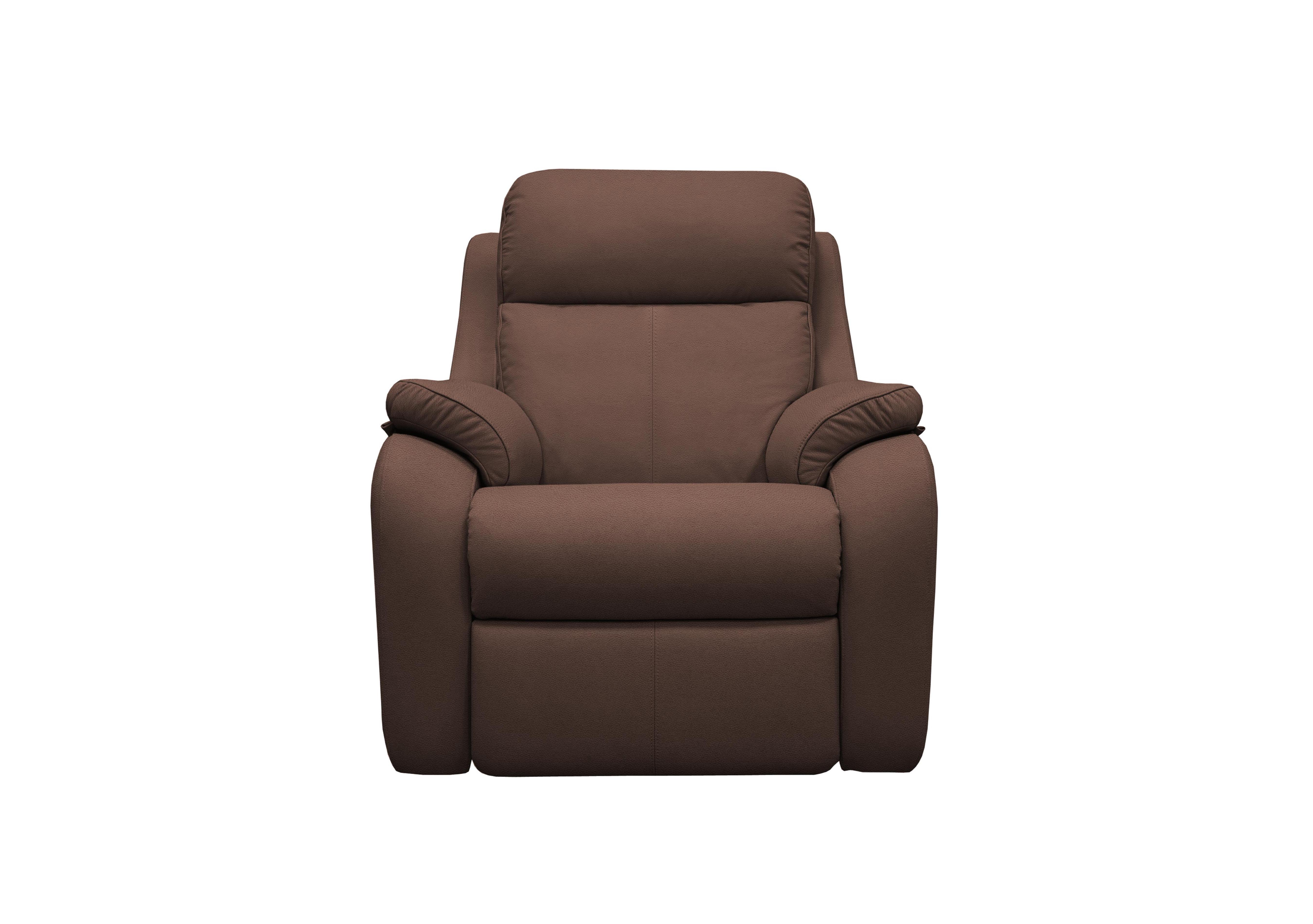 Kingsbury Leather Armchair in P210 Capri Oak on Furniture Village