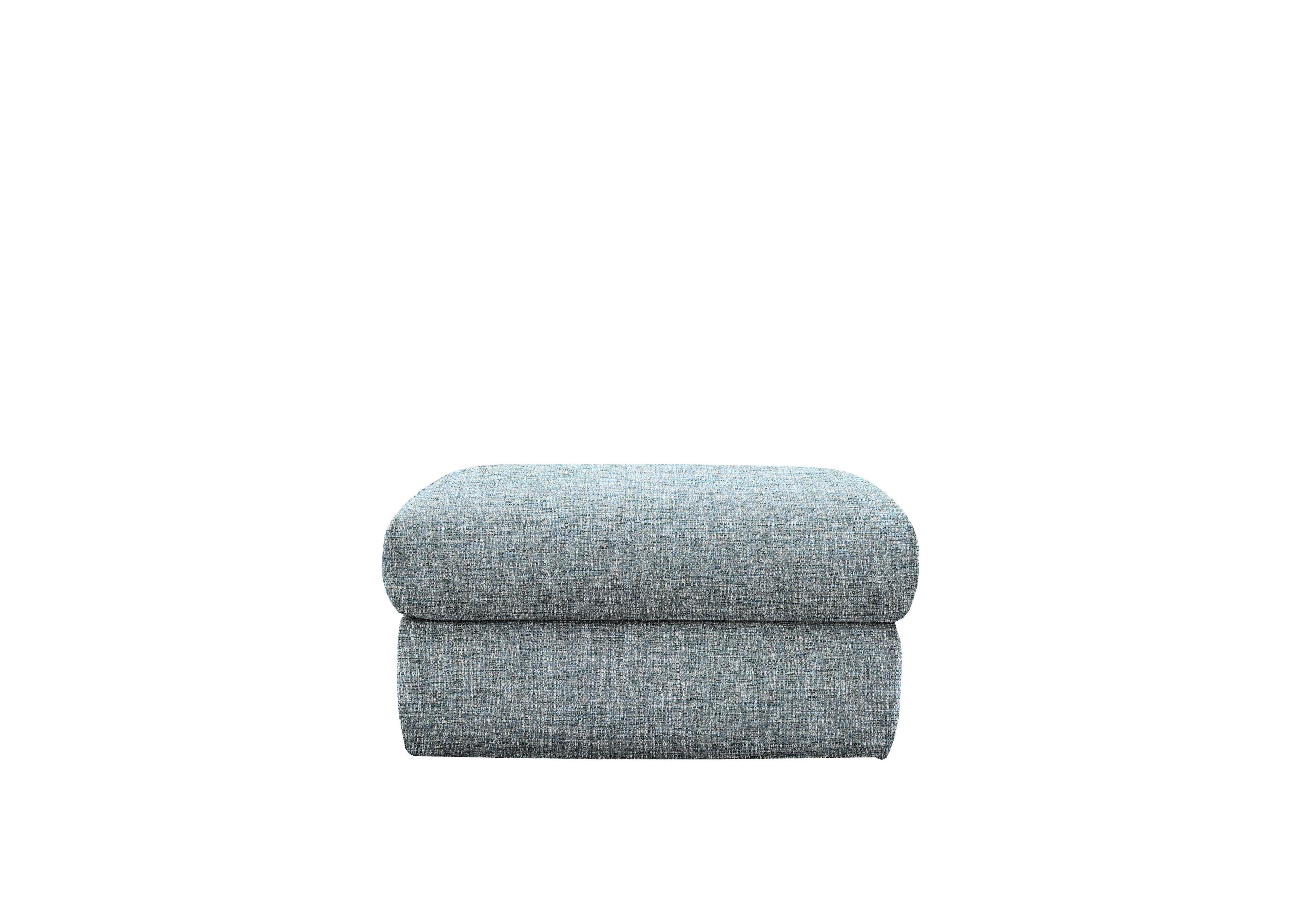 Kingsbury Fabric Storage Footstool in B974 Arola Sky on Furniture Village