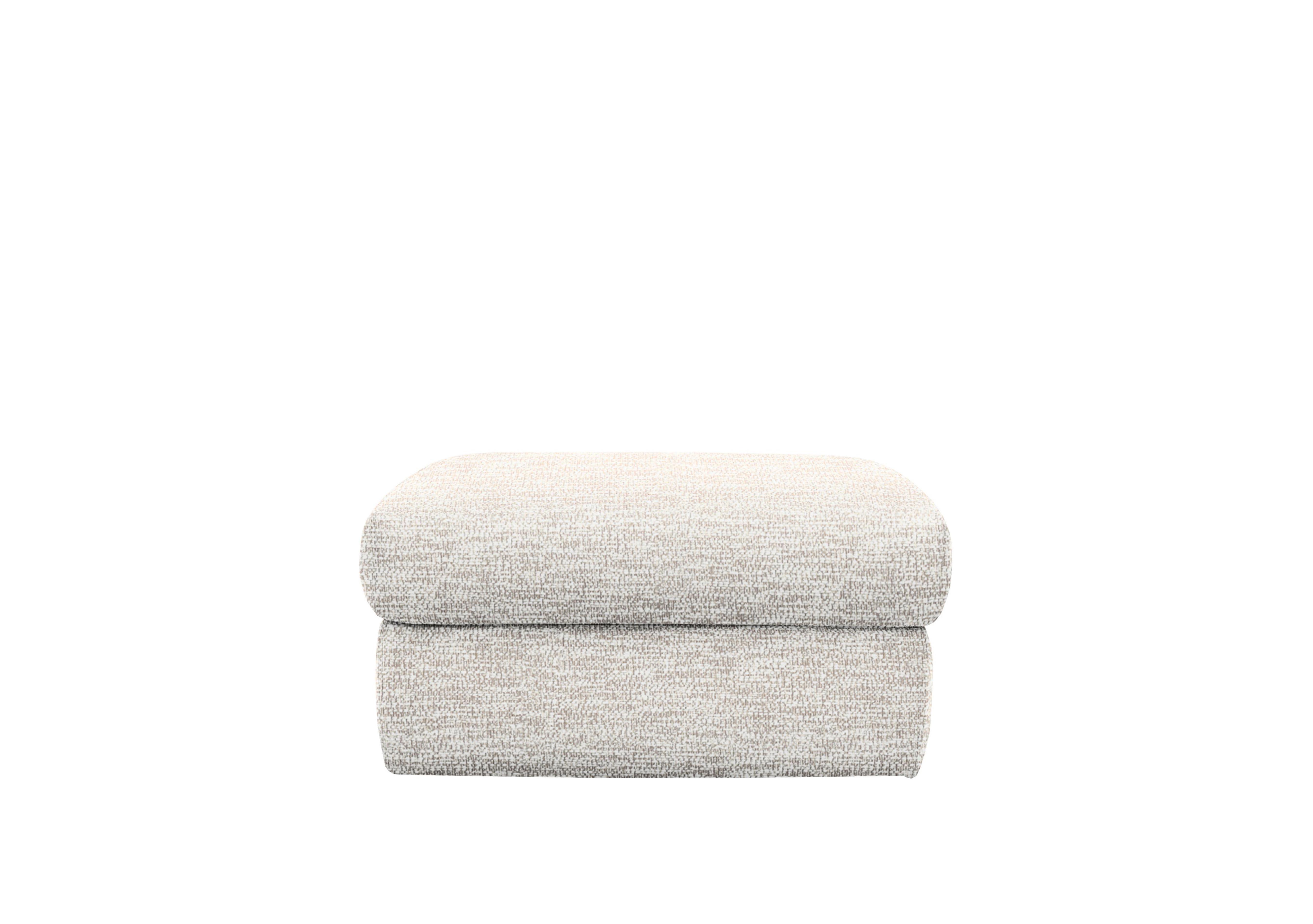 Kingsbury Fabric Storage Footstool in C931 Rush Cream on Furniture Village