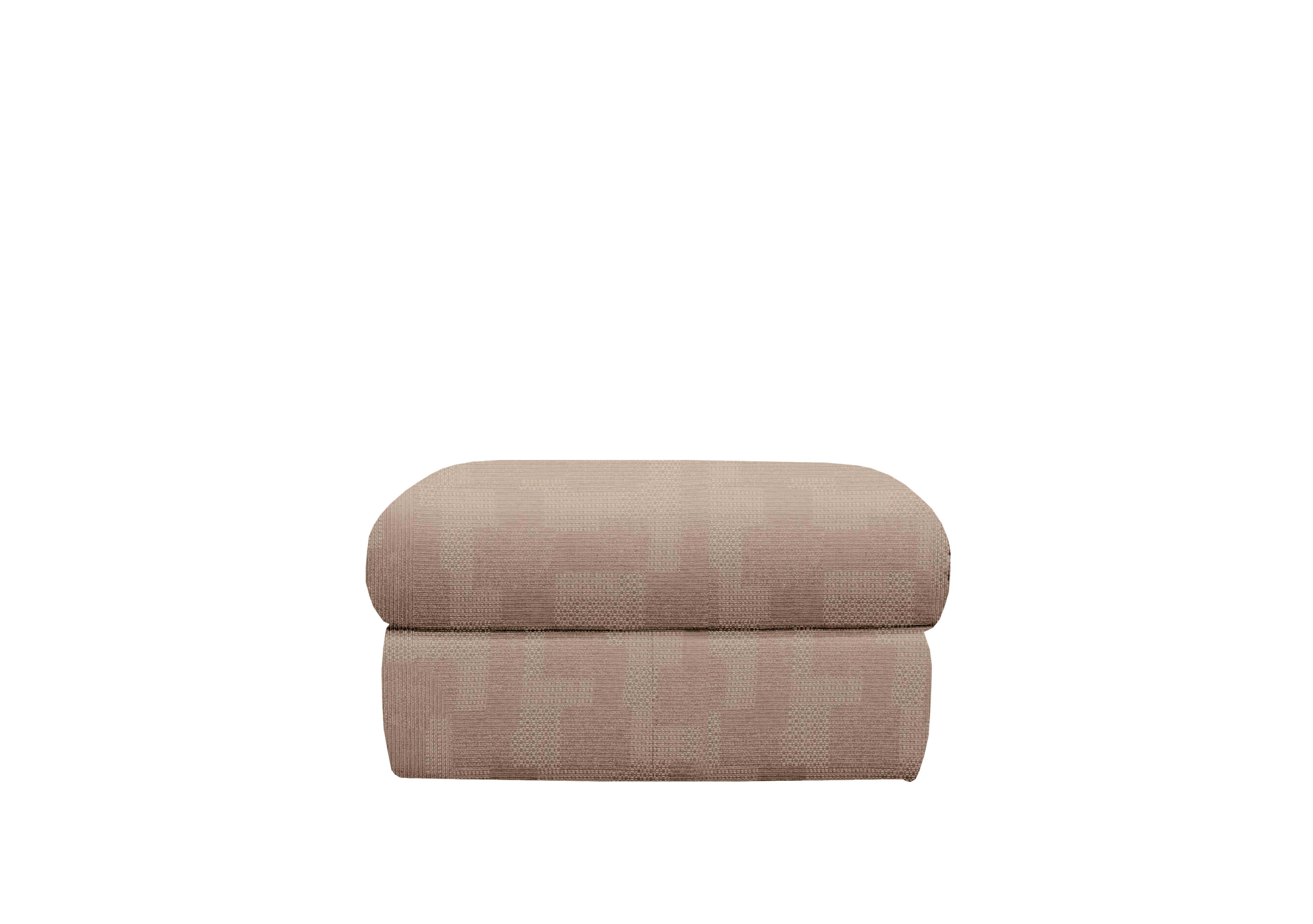 Kingsbury Fabric Storage Footstool in A800 Faro Sand on Furniture Village