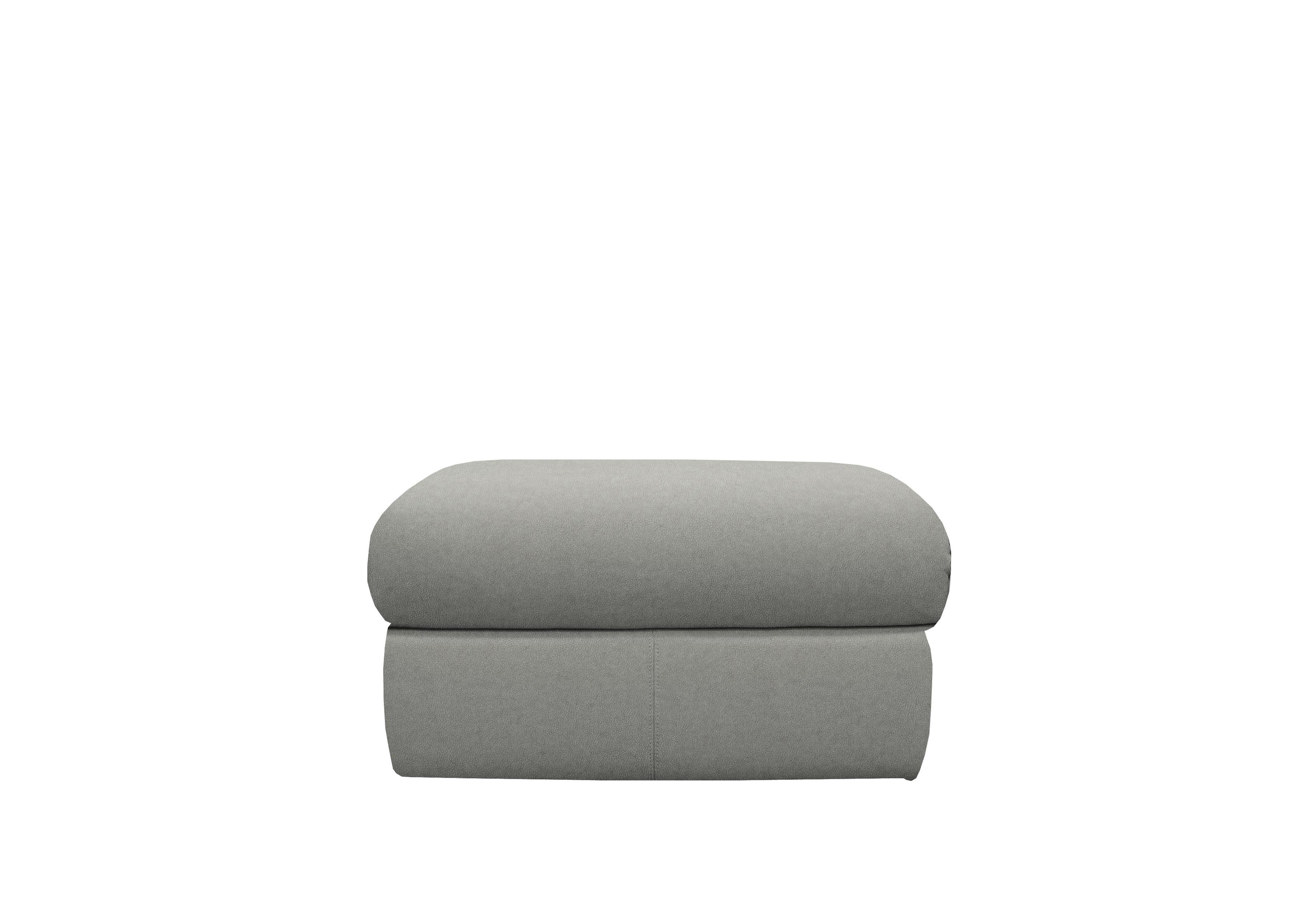 Kingsbury Leather Storage Footstool in N002 Texas Charcoal on Furniture Village