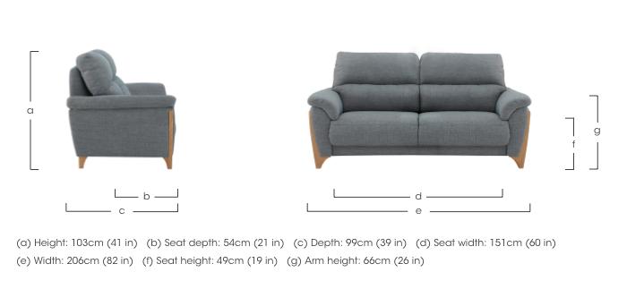 Enna Large Fabric Sofa in  on Furniture Village