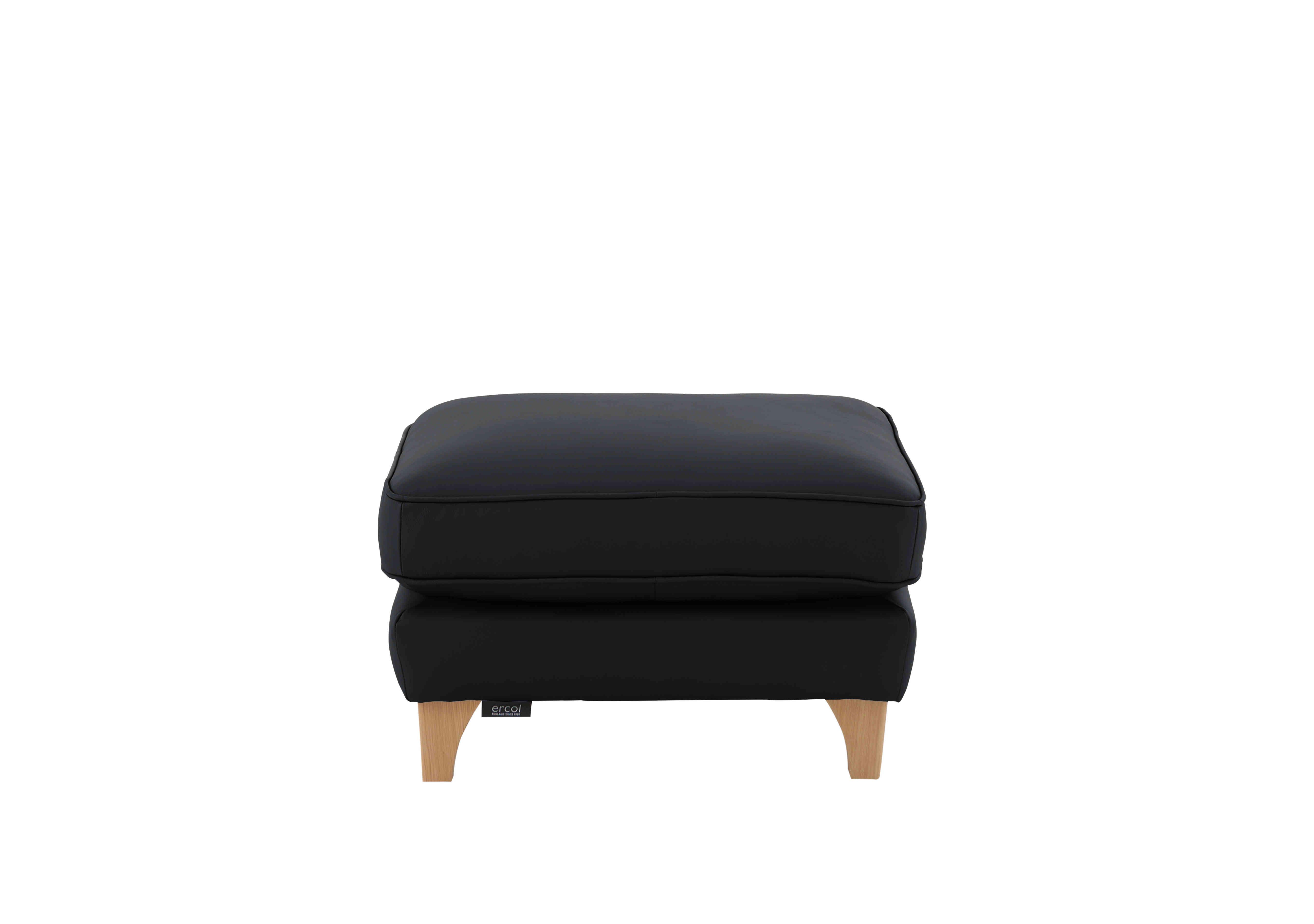 Enna Leather Footstool in L900 on Furniture Village