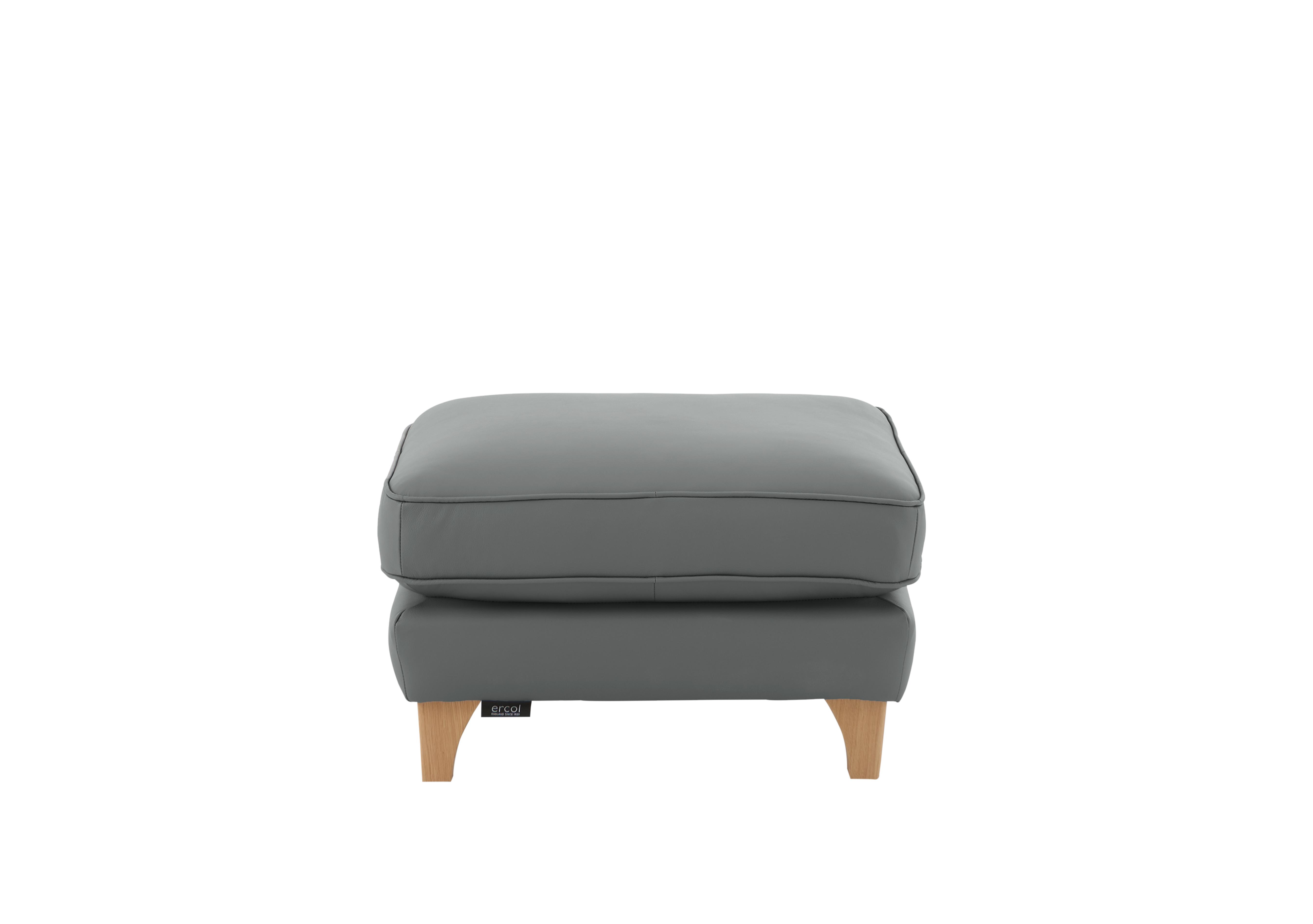 Enna Leather Footstool in L956 on Furniture Village