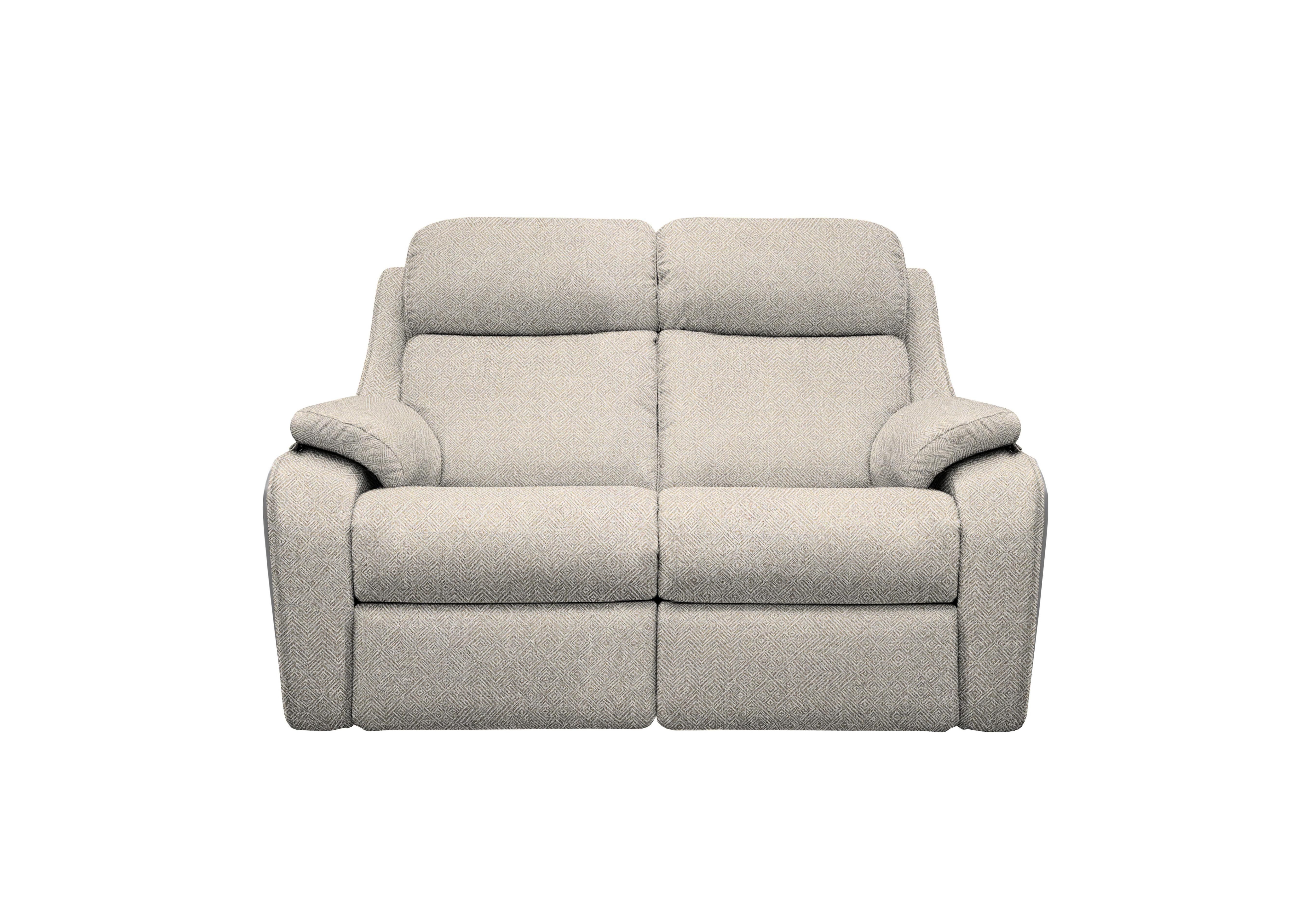 Kingsbury 2 Seater Fabric Power Recliner Sofa with Power Headrests in B011 Nebular Blush on Furniture Village
