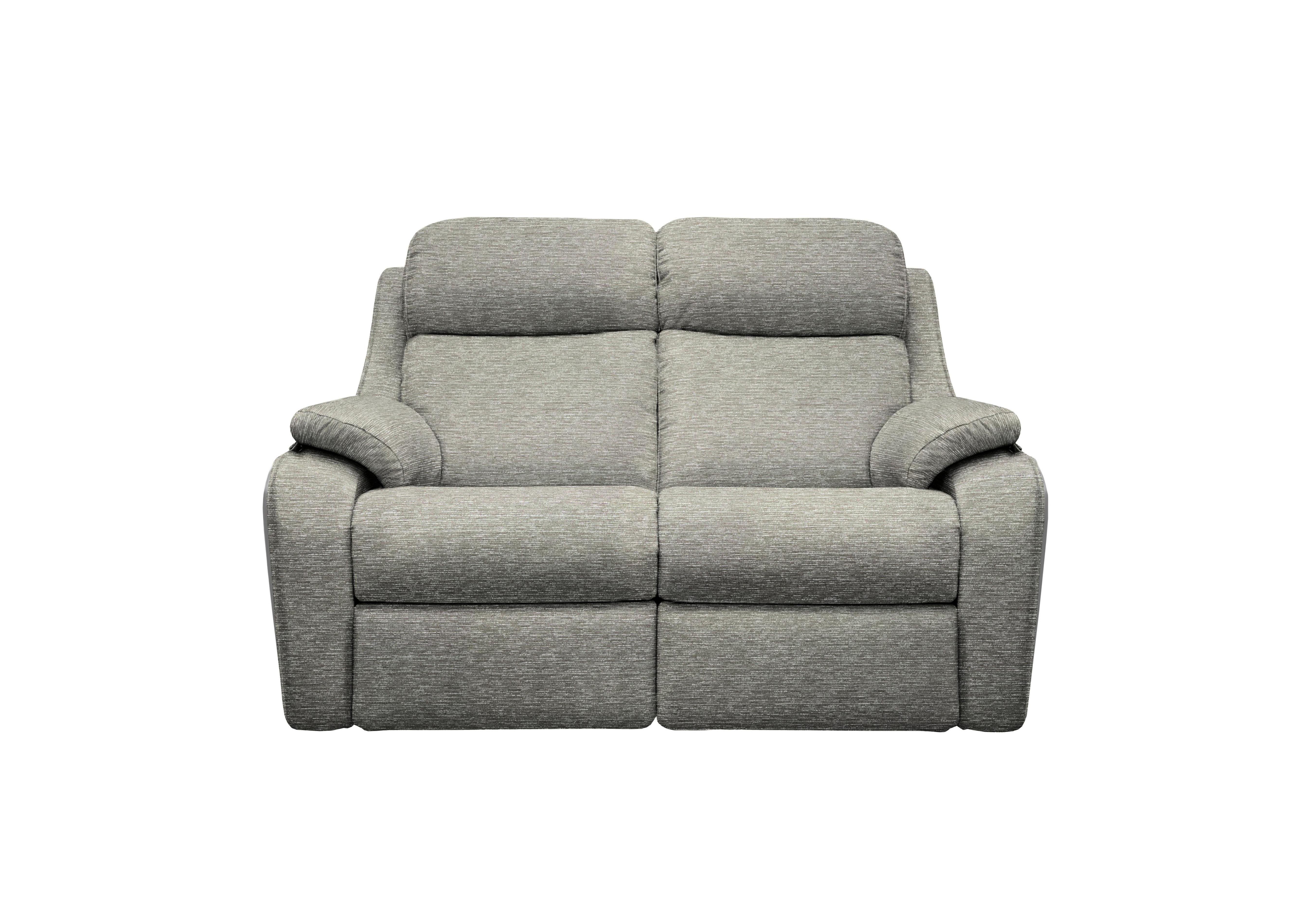 Kingsbury 2 Seater Fabric Power Recliner Sofa with Power Headrests in B076 Mirage Powder on Furniture Village