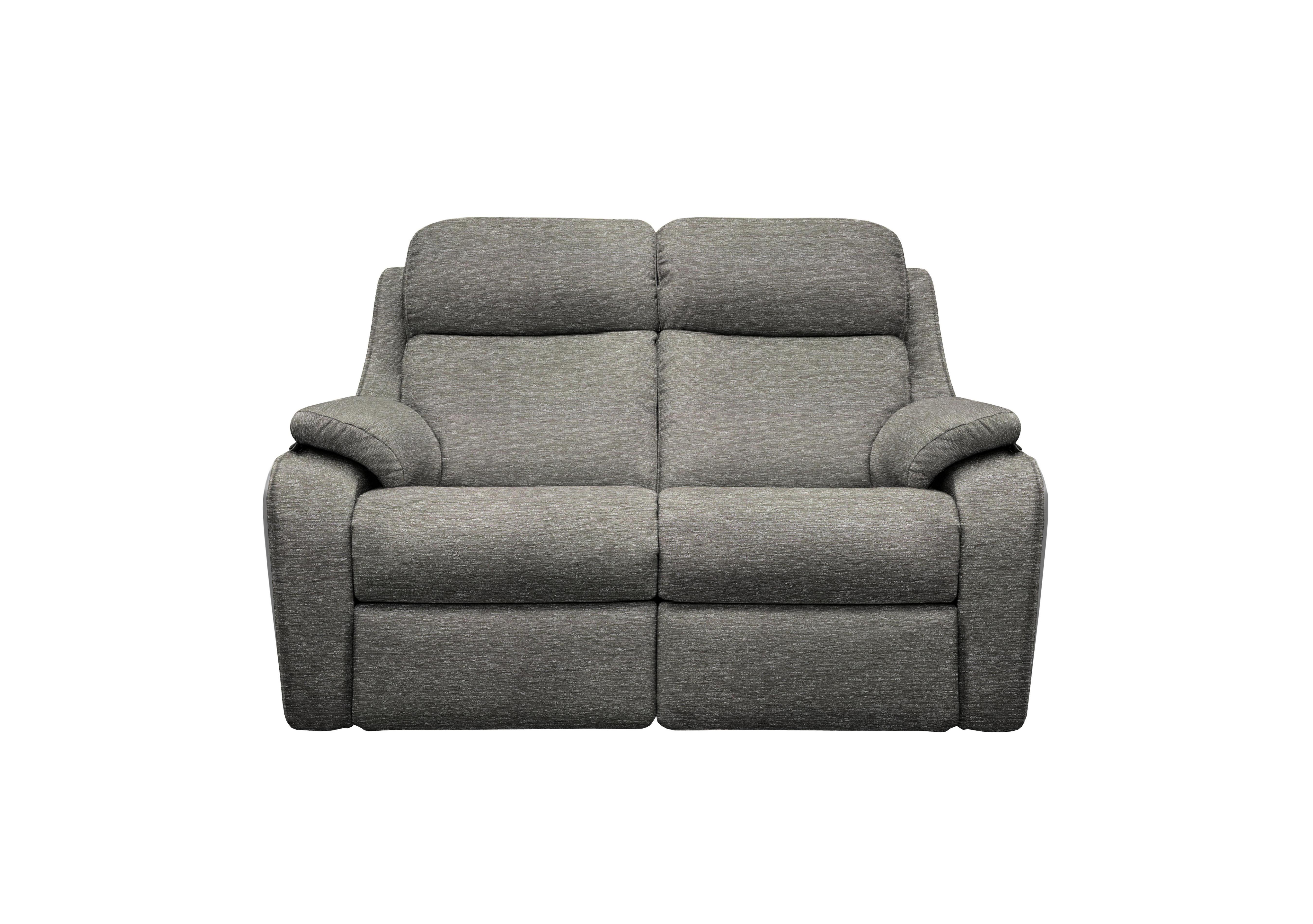 Kingsbury 2 Seater Fabric Power Recliner Sofa with Power Headrests in B080 Mirage Slate on Furniture Village