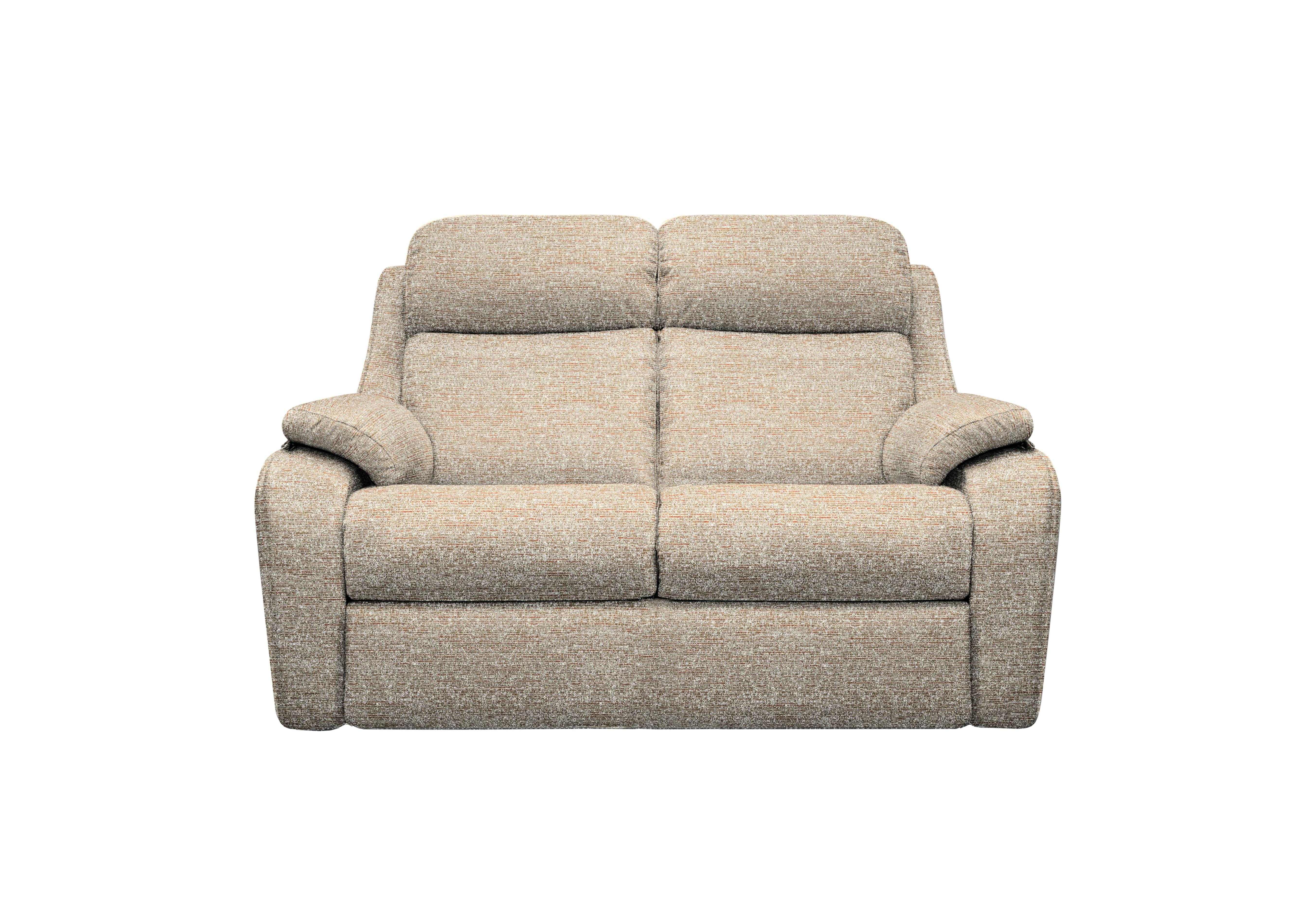 Kingsbury 2 Seater Fabric Power Recliner Sofa with Power Headrests in C030 Kampala Beige on Furniture Village