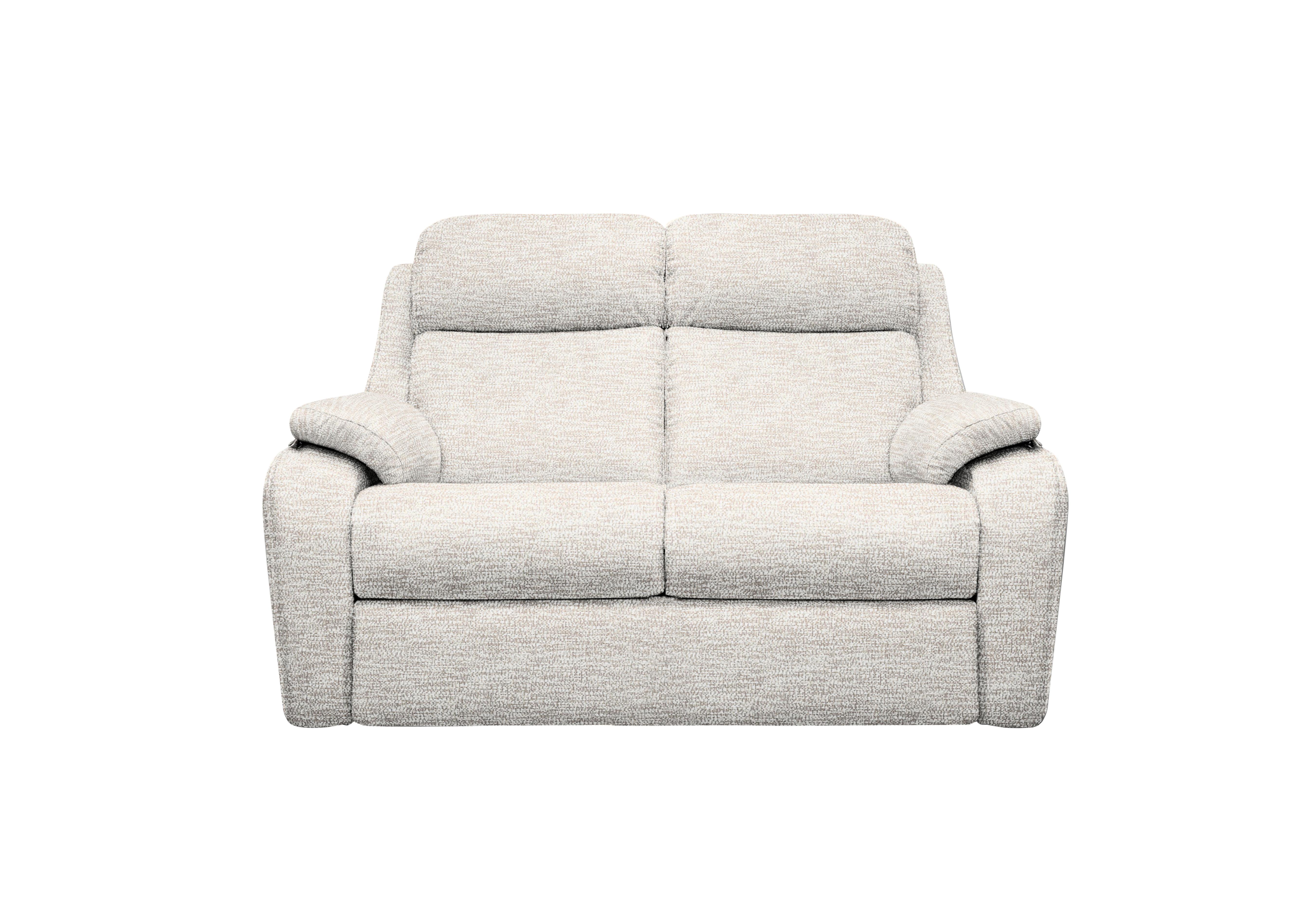 Kingsbury 2 Seater Fabric Power Recliner Sofa with Power Headrests in C931 Rush Cream on Furniture Village