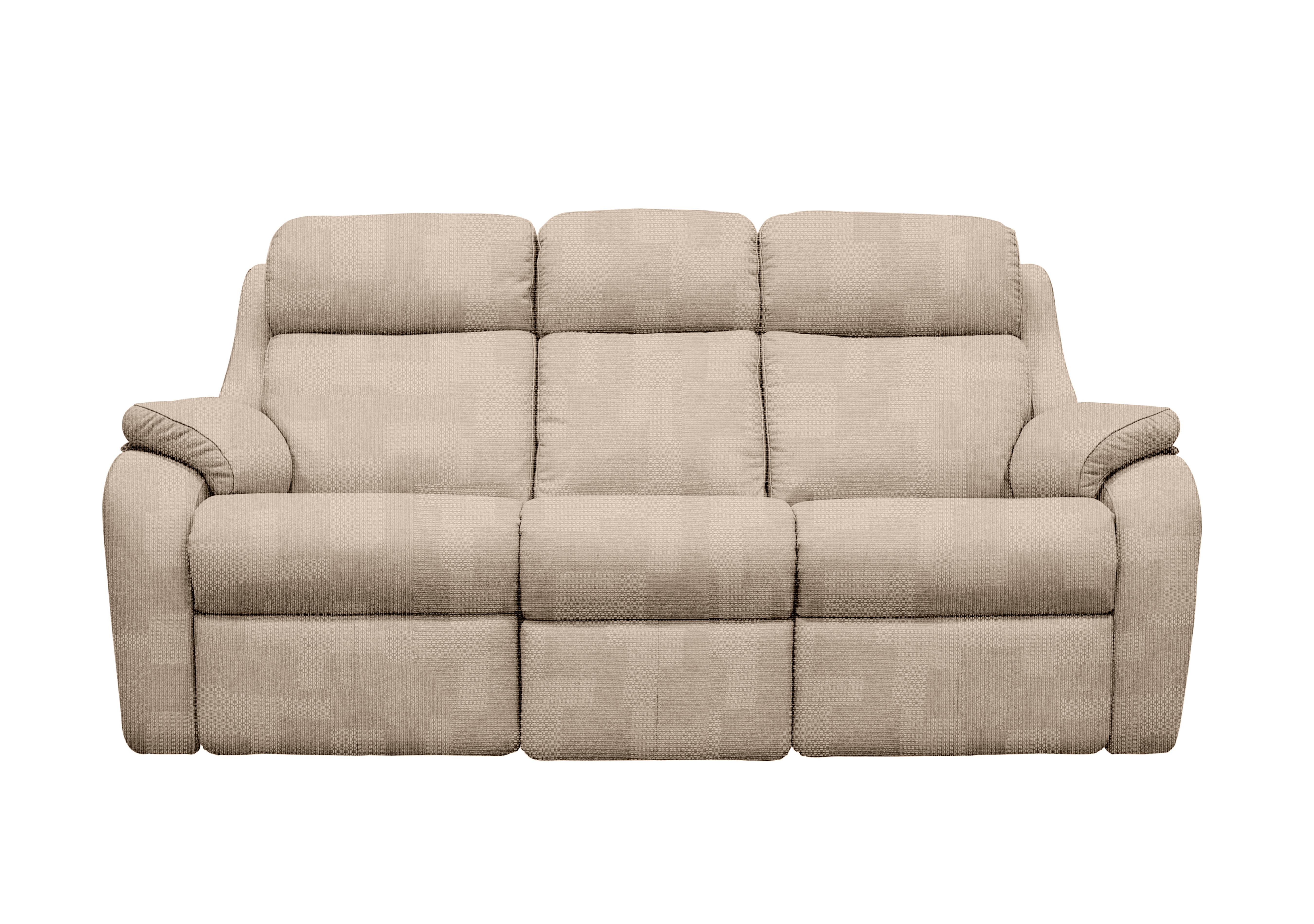 Kingsbury 3 Seater Fabric Power Recliner Sofa with Power Headrests in A801 Faro Mist on Furniture Village