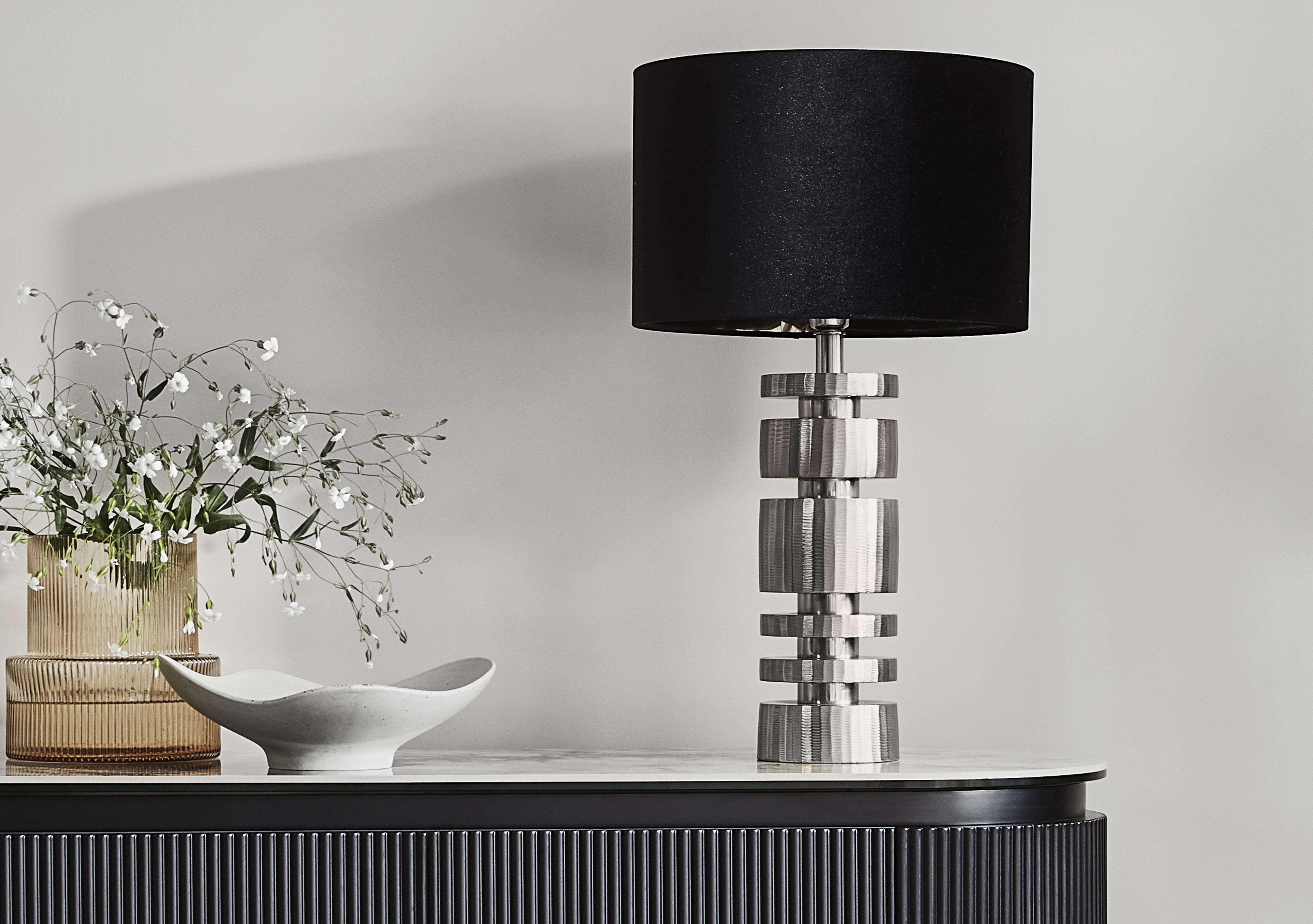 Elon Stacked Table Lamp in  on Furniture Village