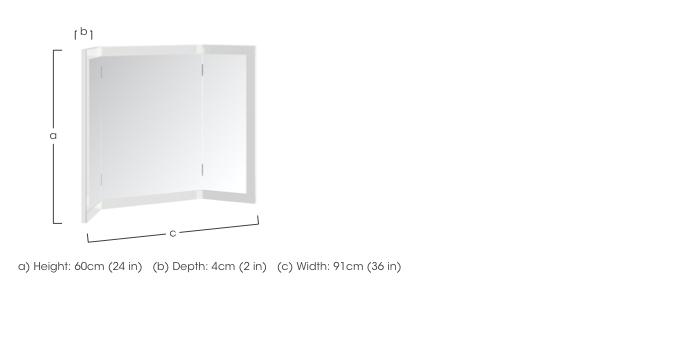 Mando Dressing Table Mirror in  on Furniture Village