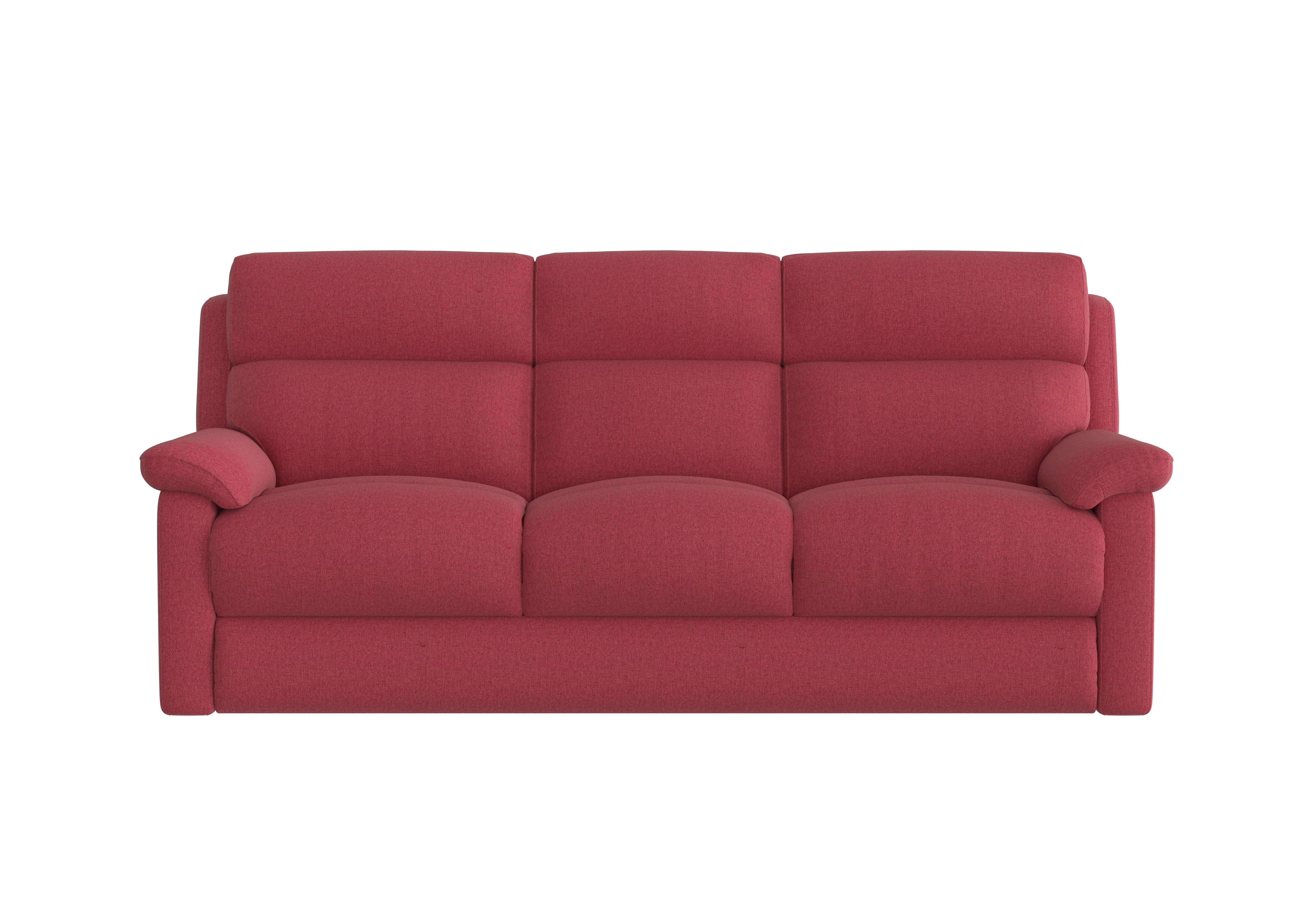 Relax Station Komodo 3 Seater Fabric Sofa in Fab-Blt-R29 Red on Furniture Village