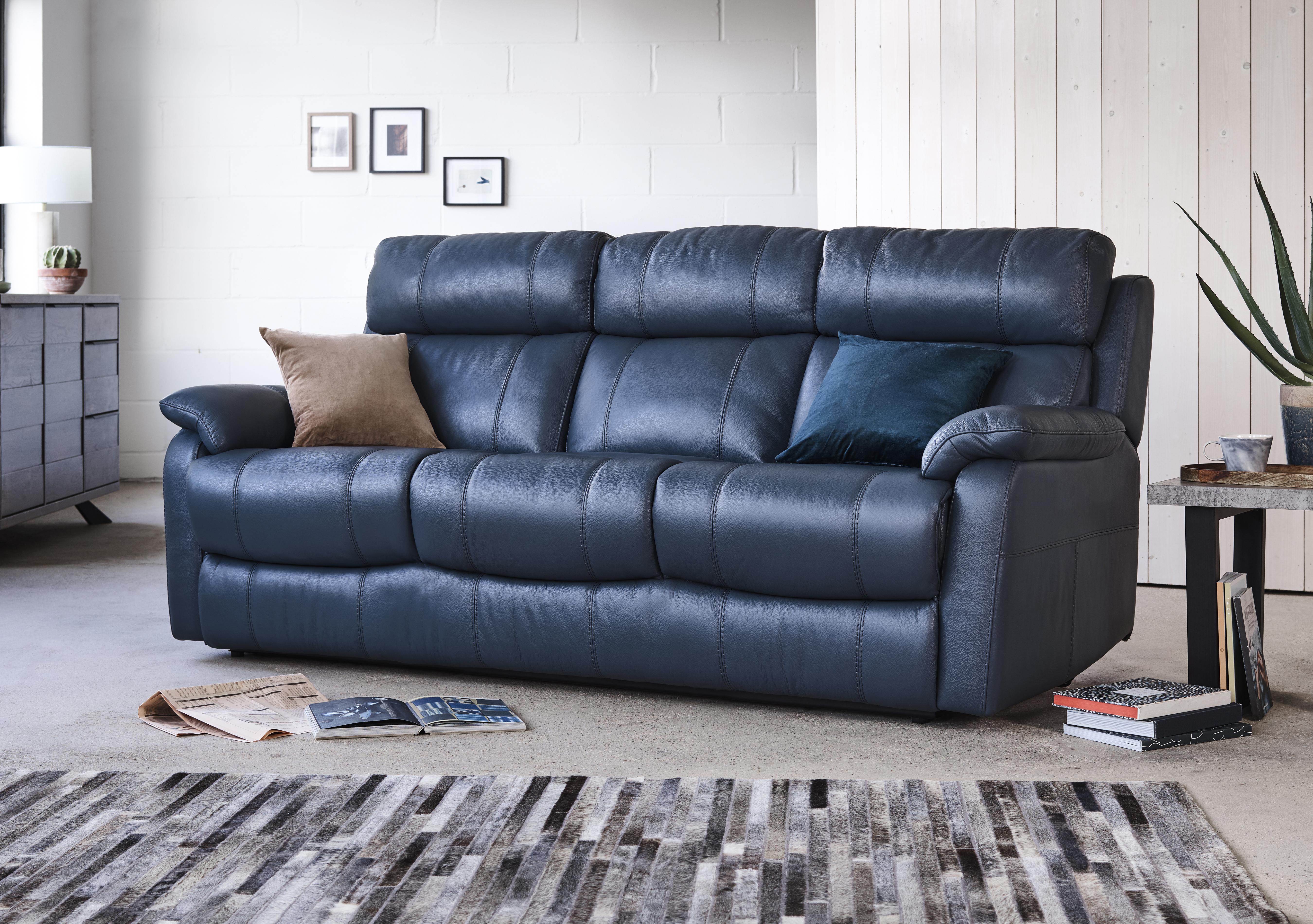 Relax Station Komodo 3 Seater Leather Sofa in  on Furniture Village