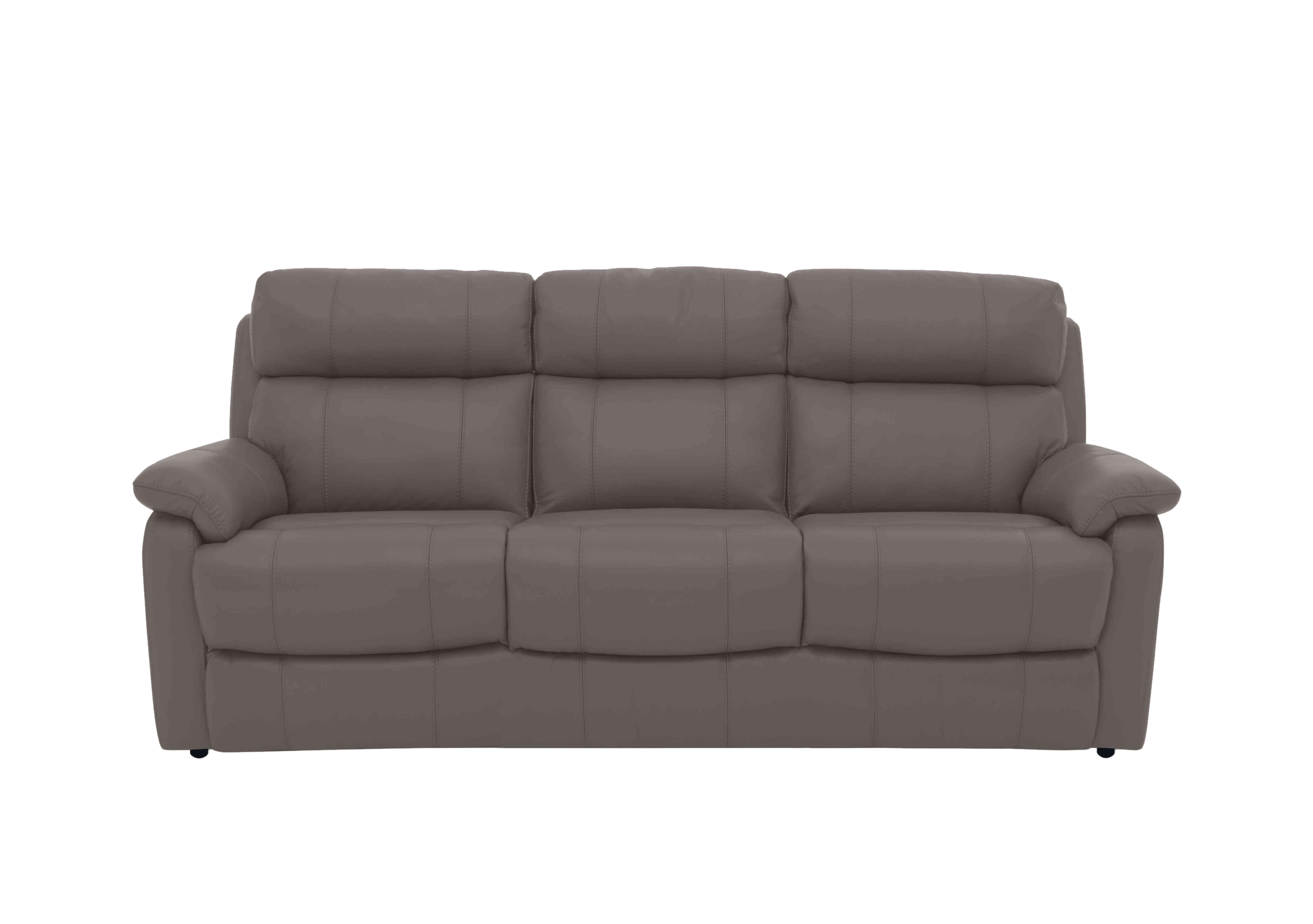 Relax Station Komodo 3 Seater Leather Sofa in Bv-042e Elephant on Furniture Village