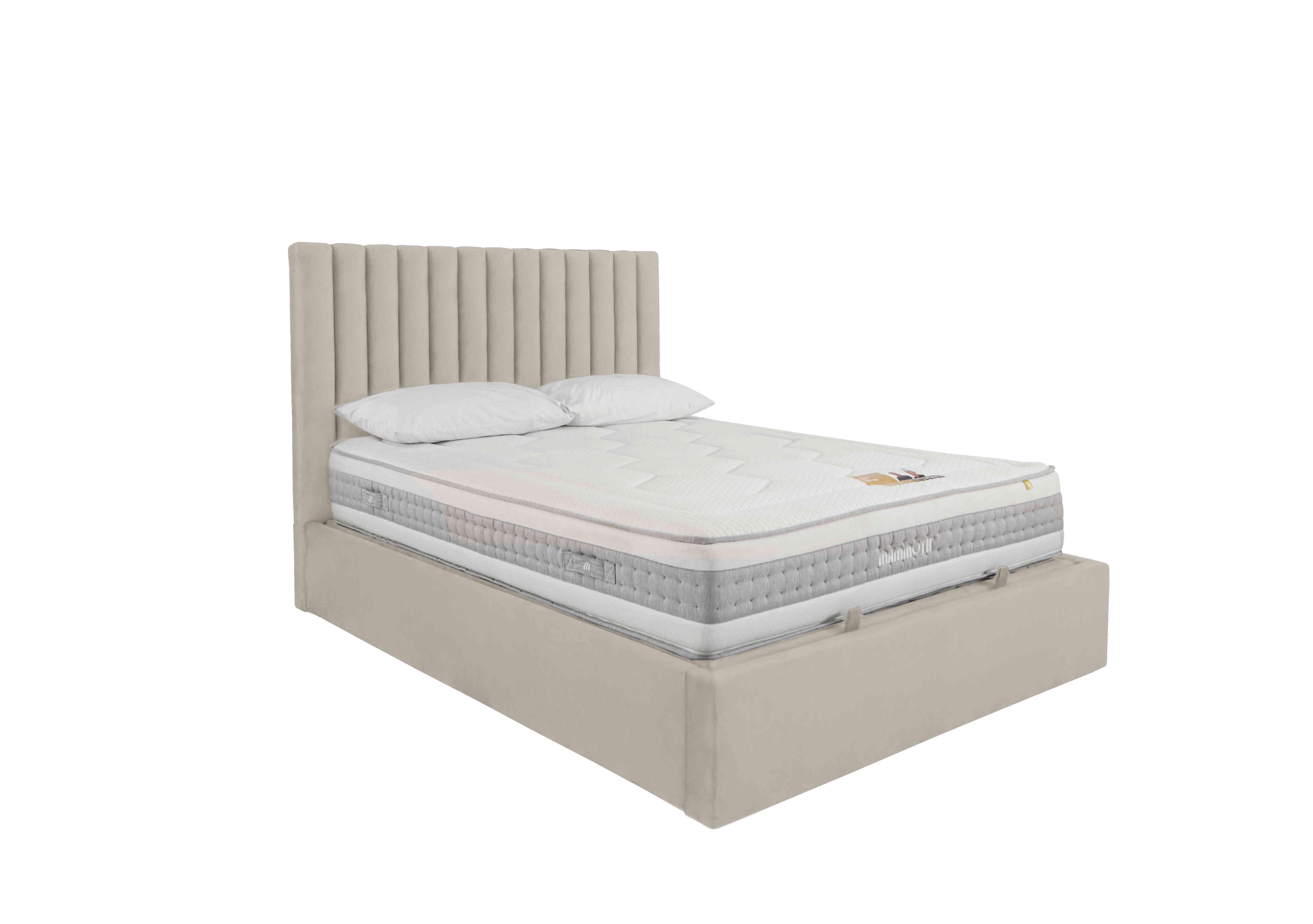 Ramos Ottoman Bedframe in Smooth Stone on Furniture Village