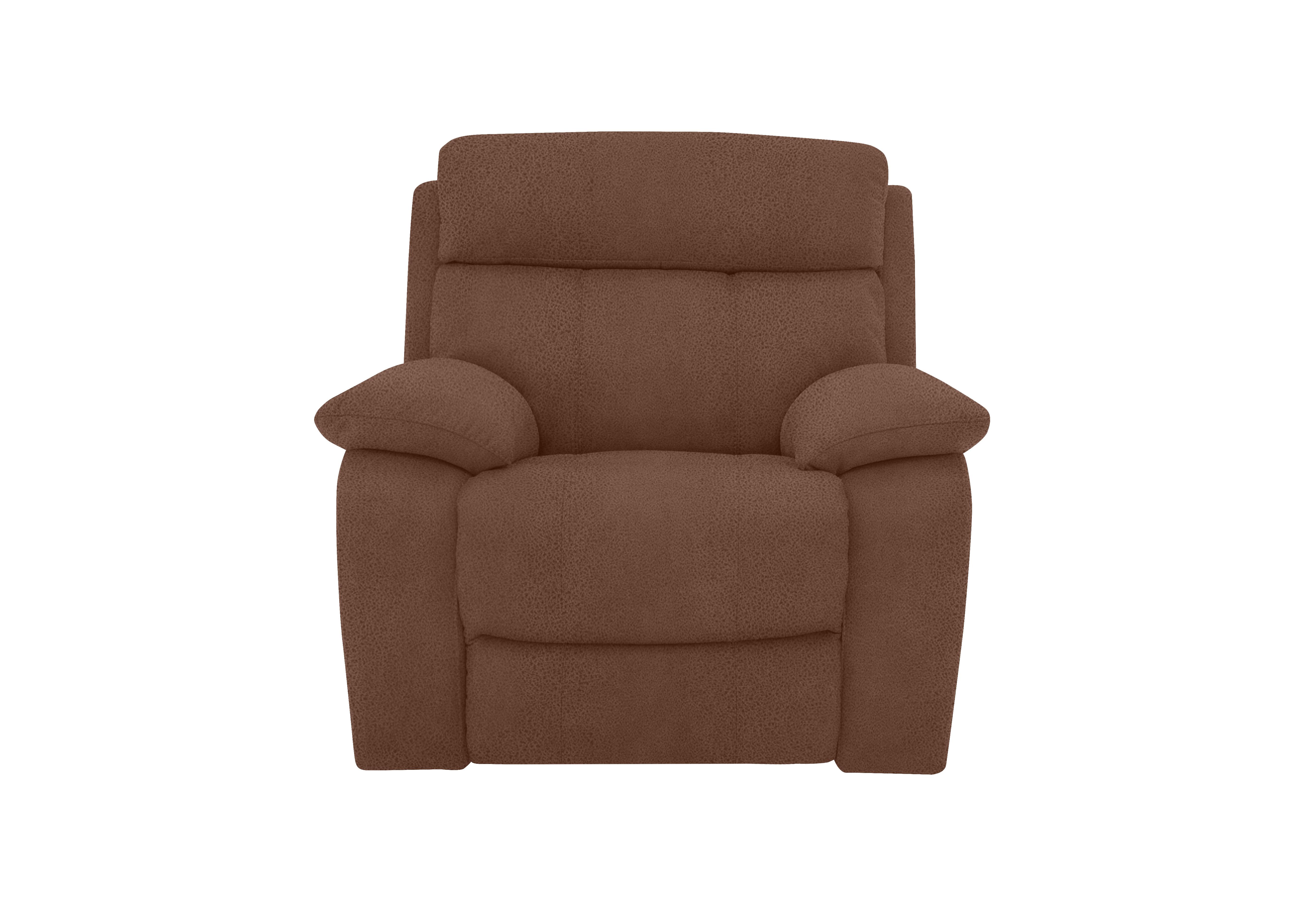 Moreno Fabric Power Recliner Armchair with Power Headrest in Bfa-Blj-R05 Hazelnut on Furniture Village