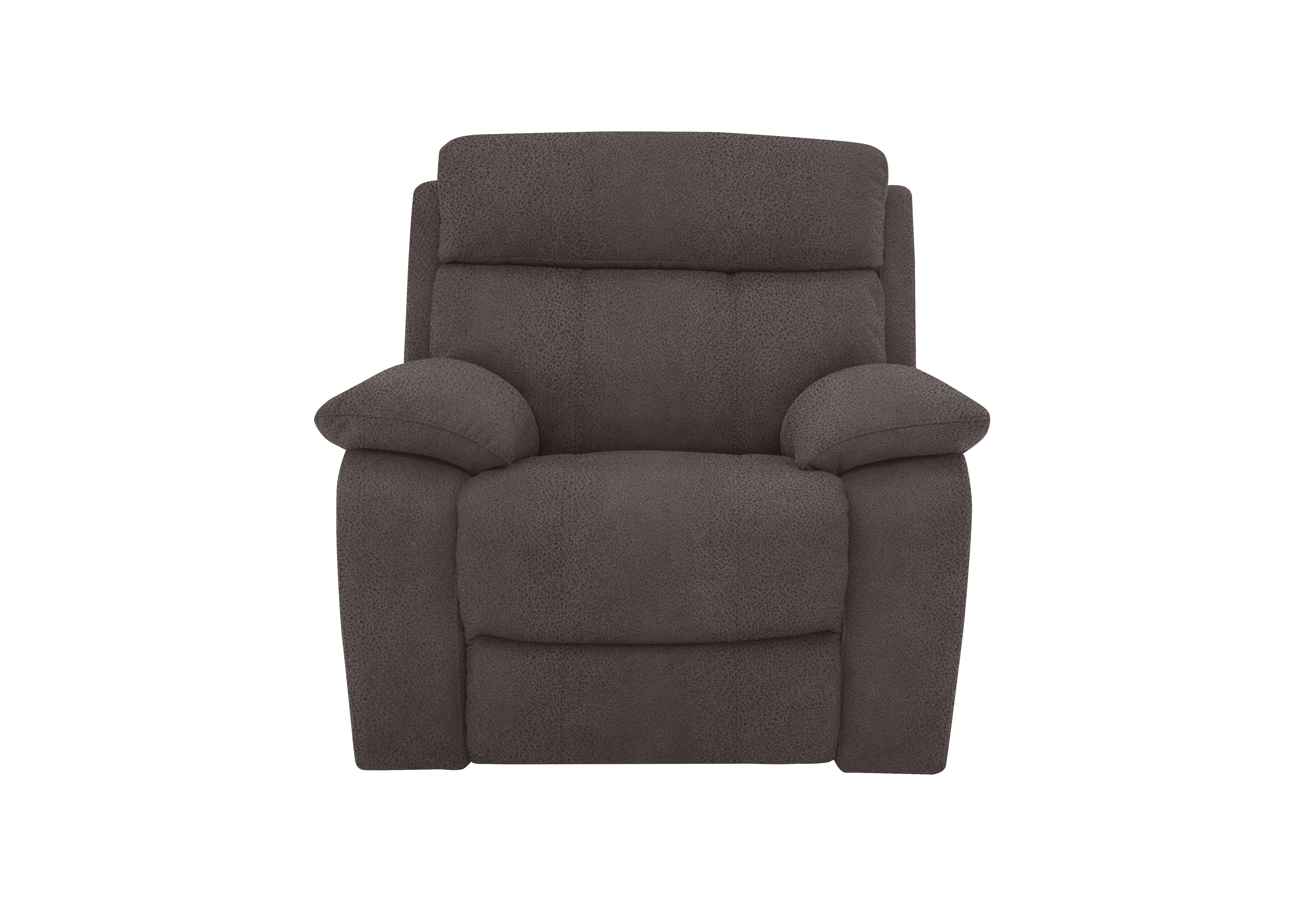 Moreno Fabric Power Recliner Armchair with Power Headrest in Bfa-Blj-R16 Grey on Furniture Village