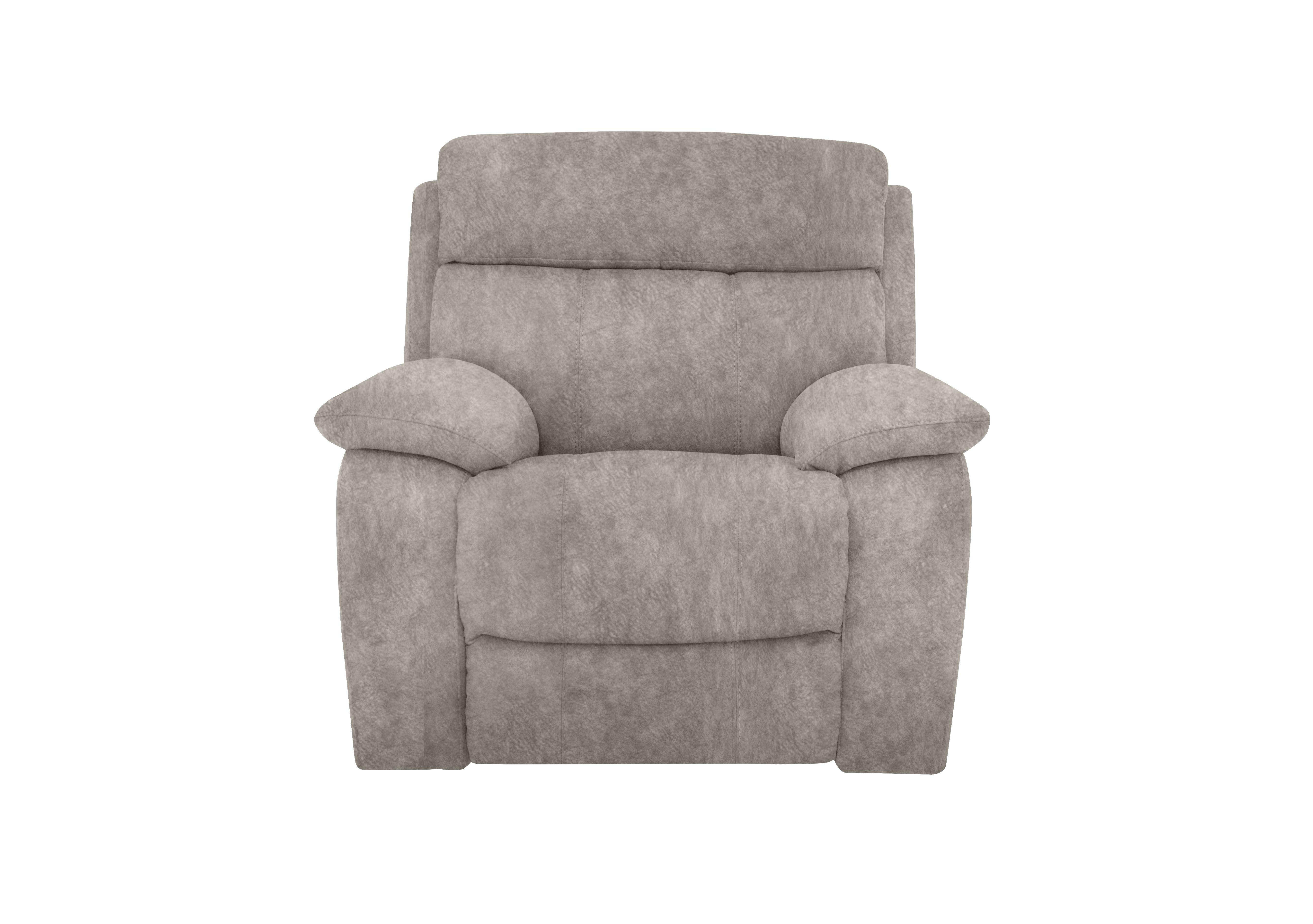 Moreno Fabric Power Recliner Armchair with Power Headrest in Bfa-Bnn-R28 Grey on Furniture Village