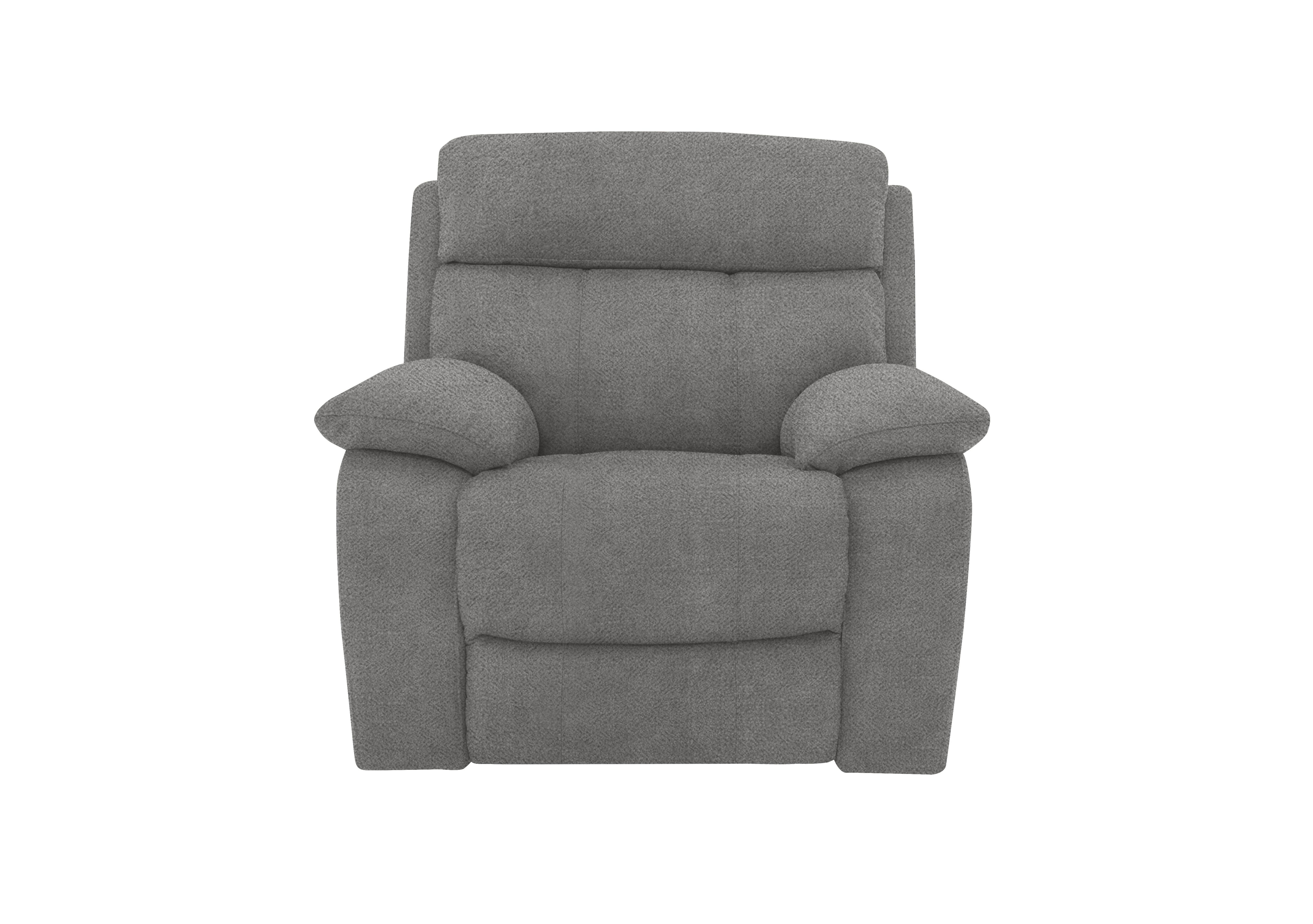 Moreno Fabric Power Recliner Armchair with Power Headrest in Fab-Meo-R24 Haze on Furniture Village